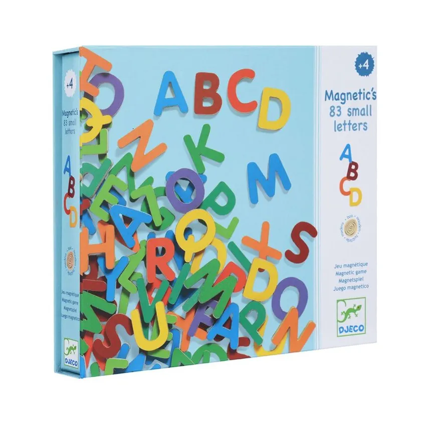Djeco Lettere Magnetiche Alfabeto Legno 83 Pezzi