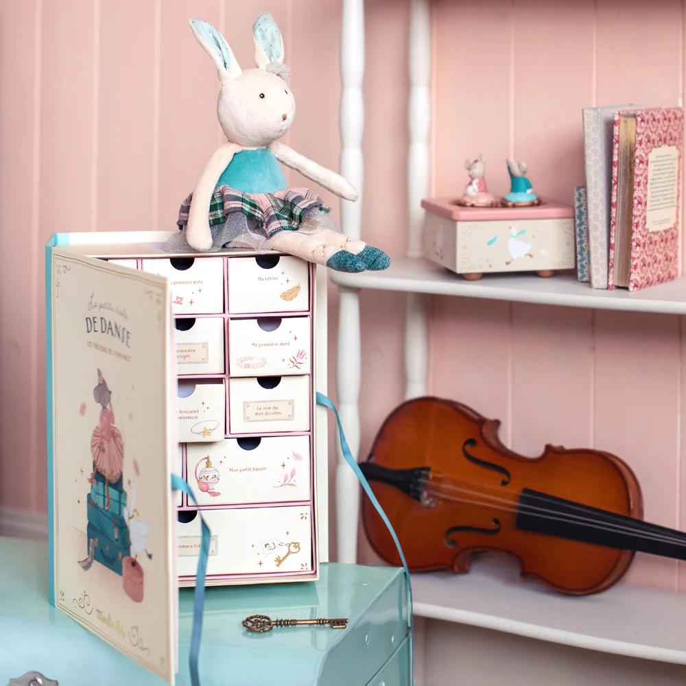 Moulin Roty La Petite Ecole de Danse cofanetto nascita 12 cassetti