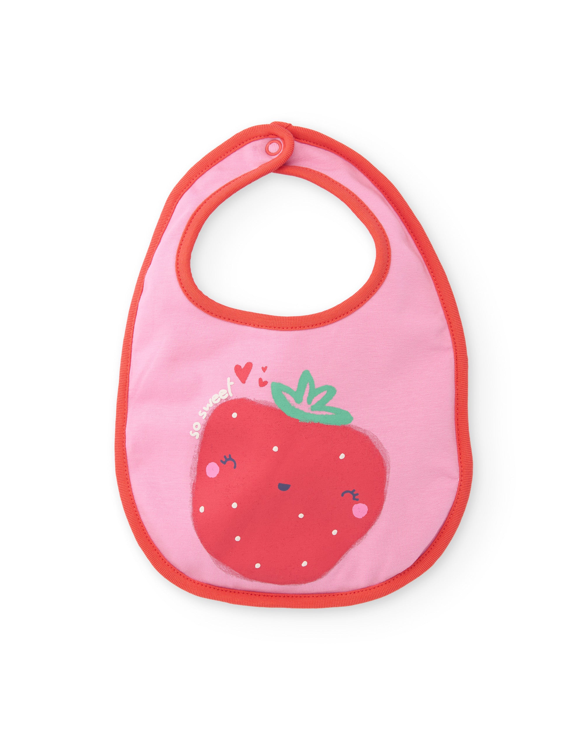 Tuc Tuc bavaglini neonata rosa fragole 2 pezzi