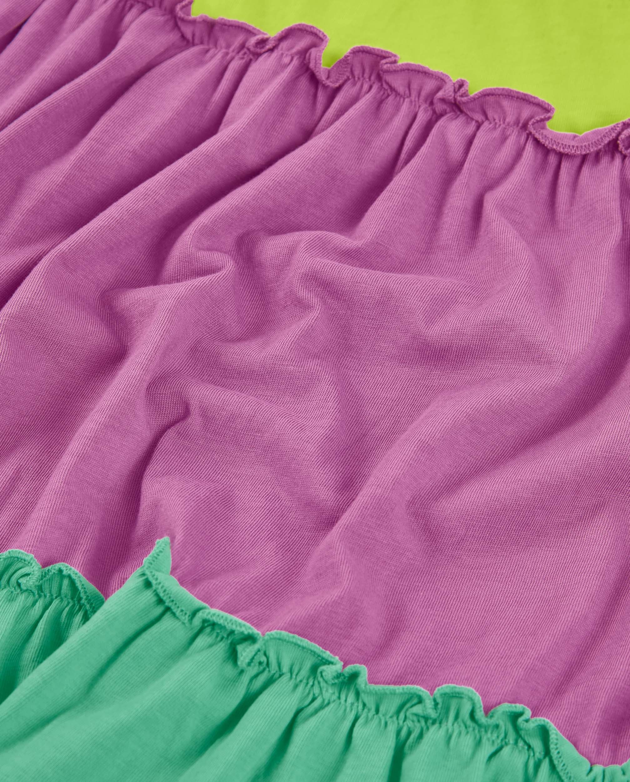 Tuc Tuc Vestito Bambina Verde Asimmetrico Monospalla