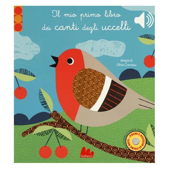 Gallucci Primo libro dei canti degli uccelli sonoro 10 pagine