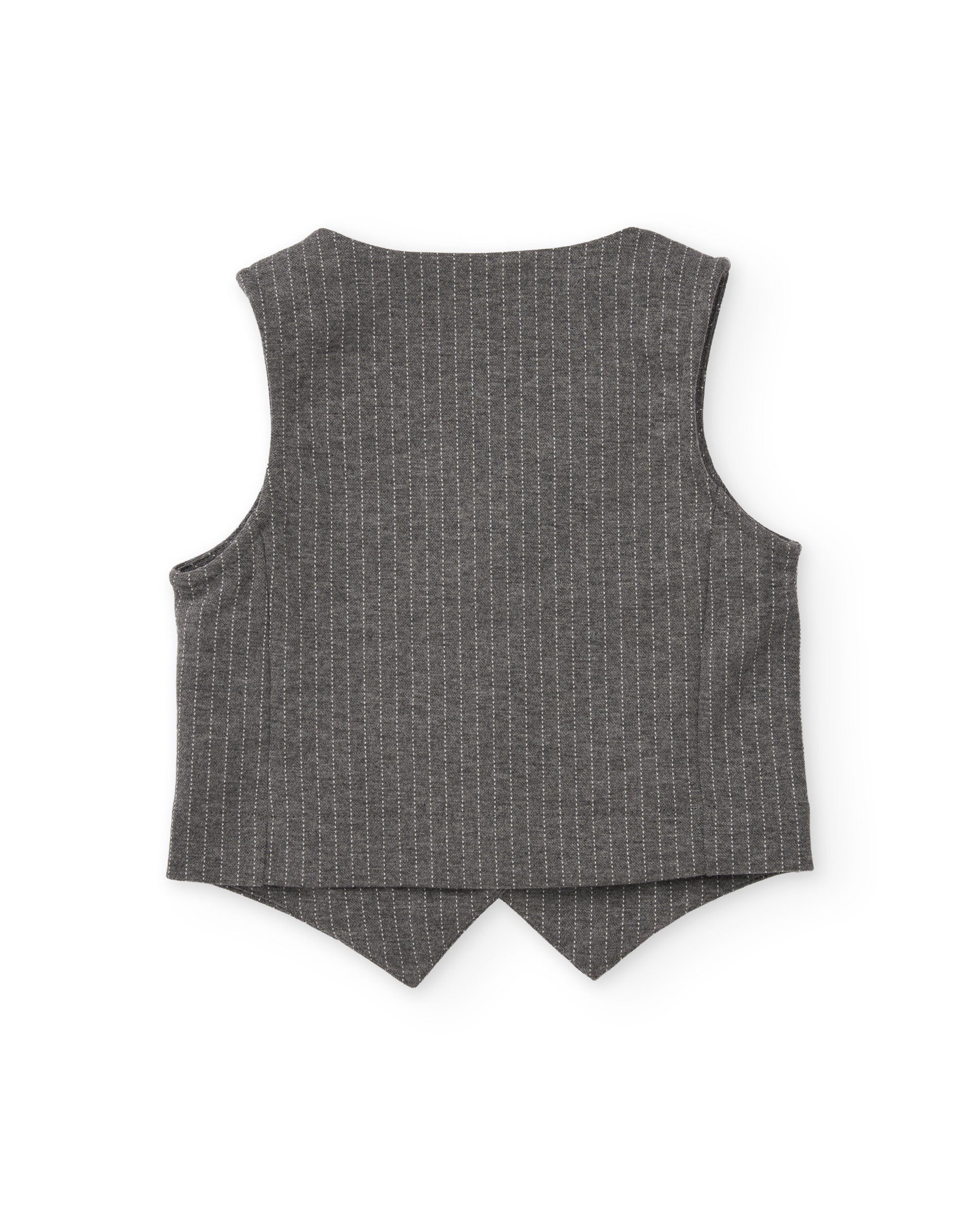 Tuc Tuc gilet bambina grigio maglia righe bottoni