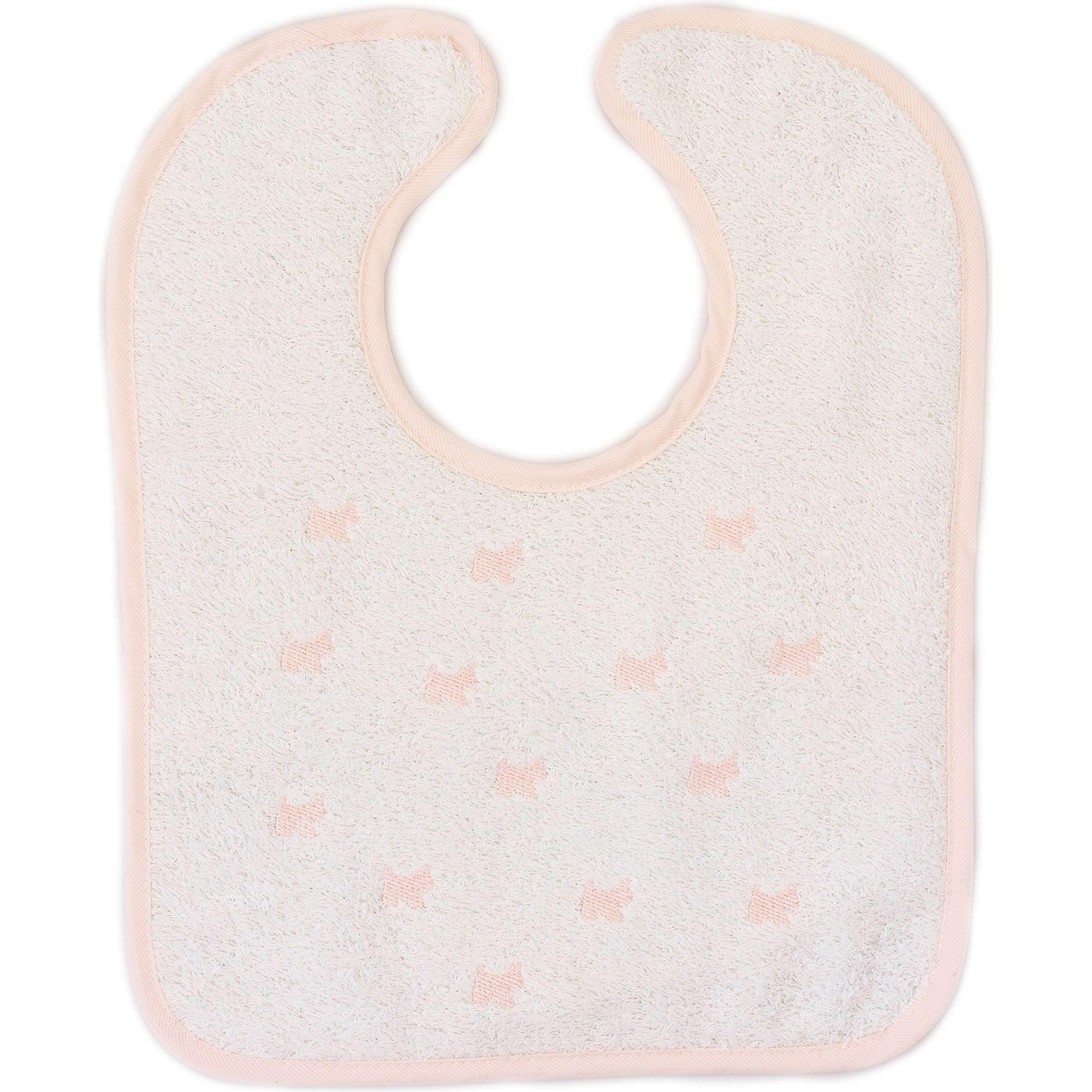 Babidu Bavaglino Celeste Cotone Velcro Girocollo Tondo