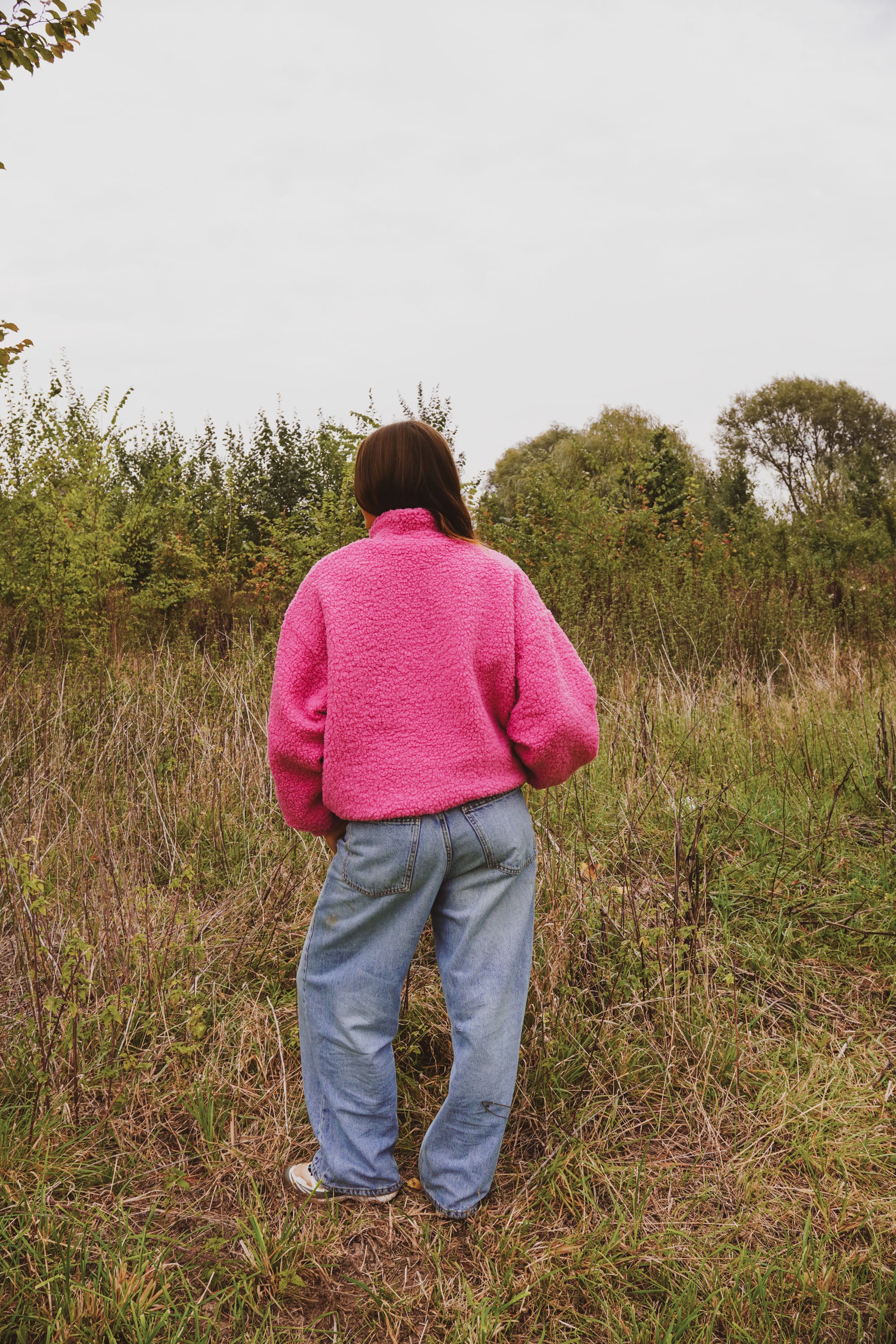 Ella and Rapha Teddy Jacket giacca rosa teddy calda