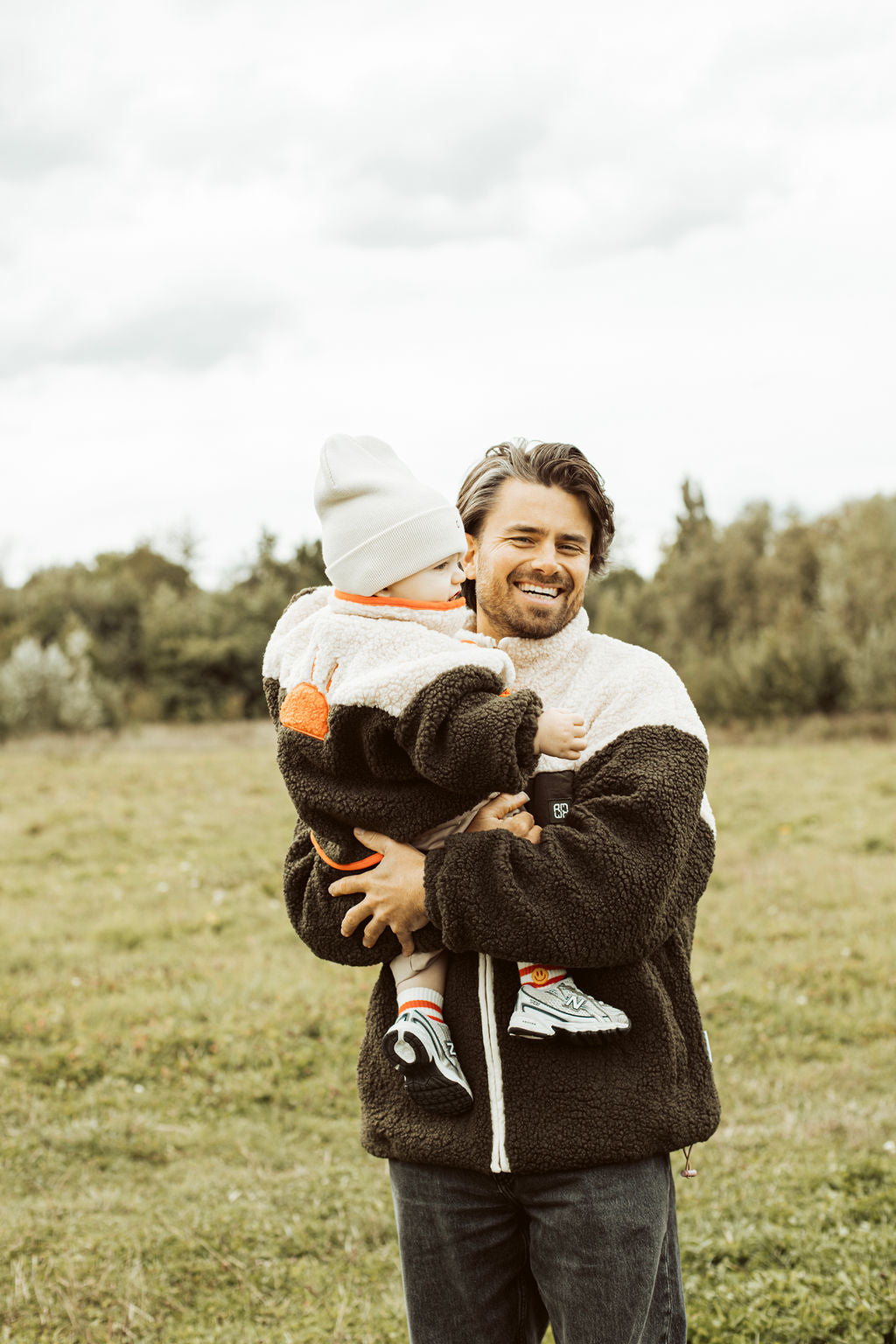 Ella and Rapha little teddy SUN Jacket giacca arancione pile