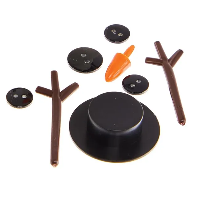 Set craft pupazzo di neve accessori mini 10 cm