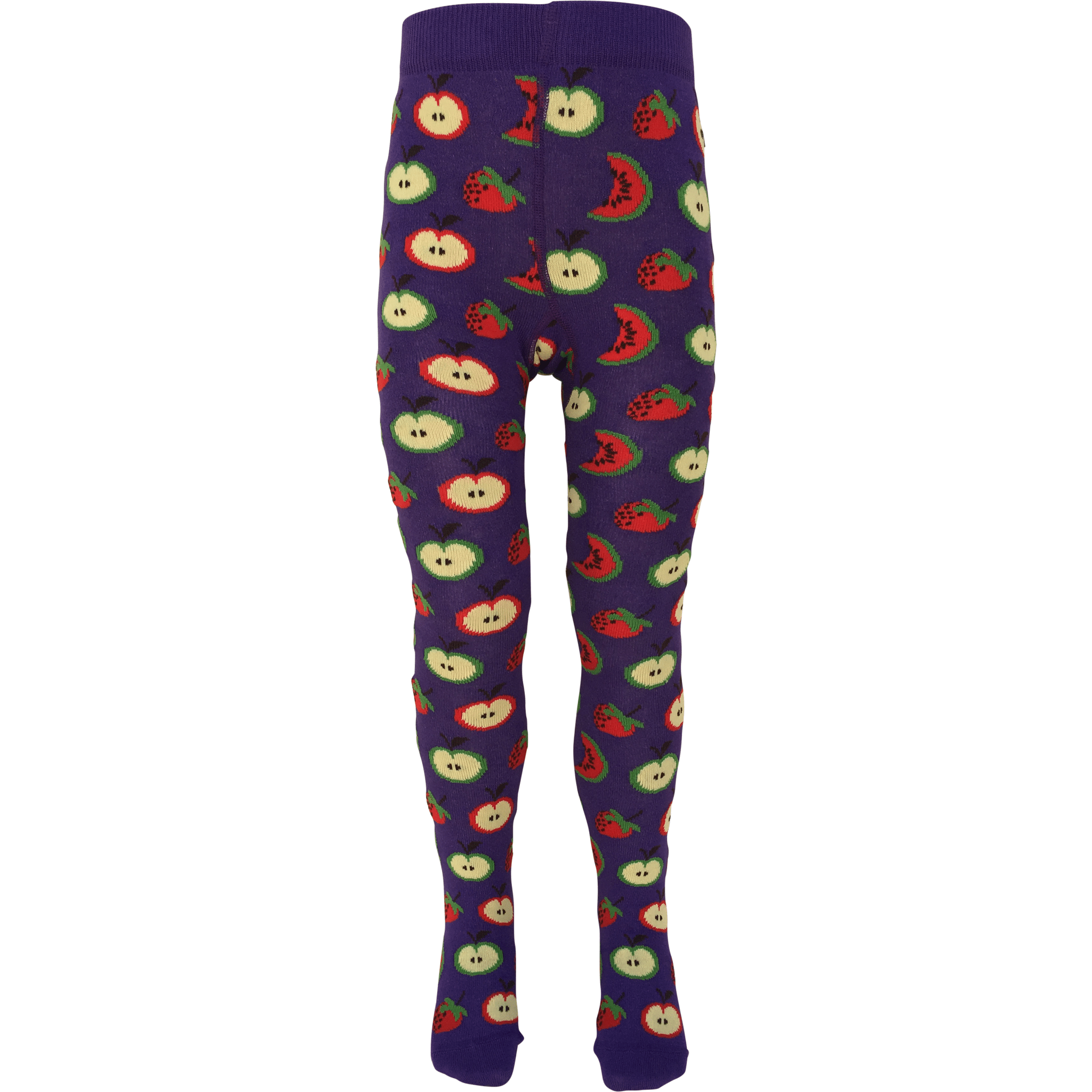 Slugs & Snails Juicy Fruit on Purple collant bimbi viola cotone bio