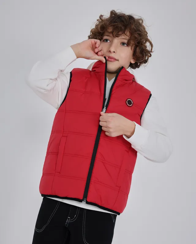 Tuc Tuc gilet bambino reversibile nero imbottito con zip