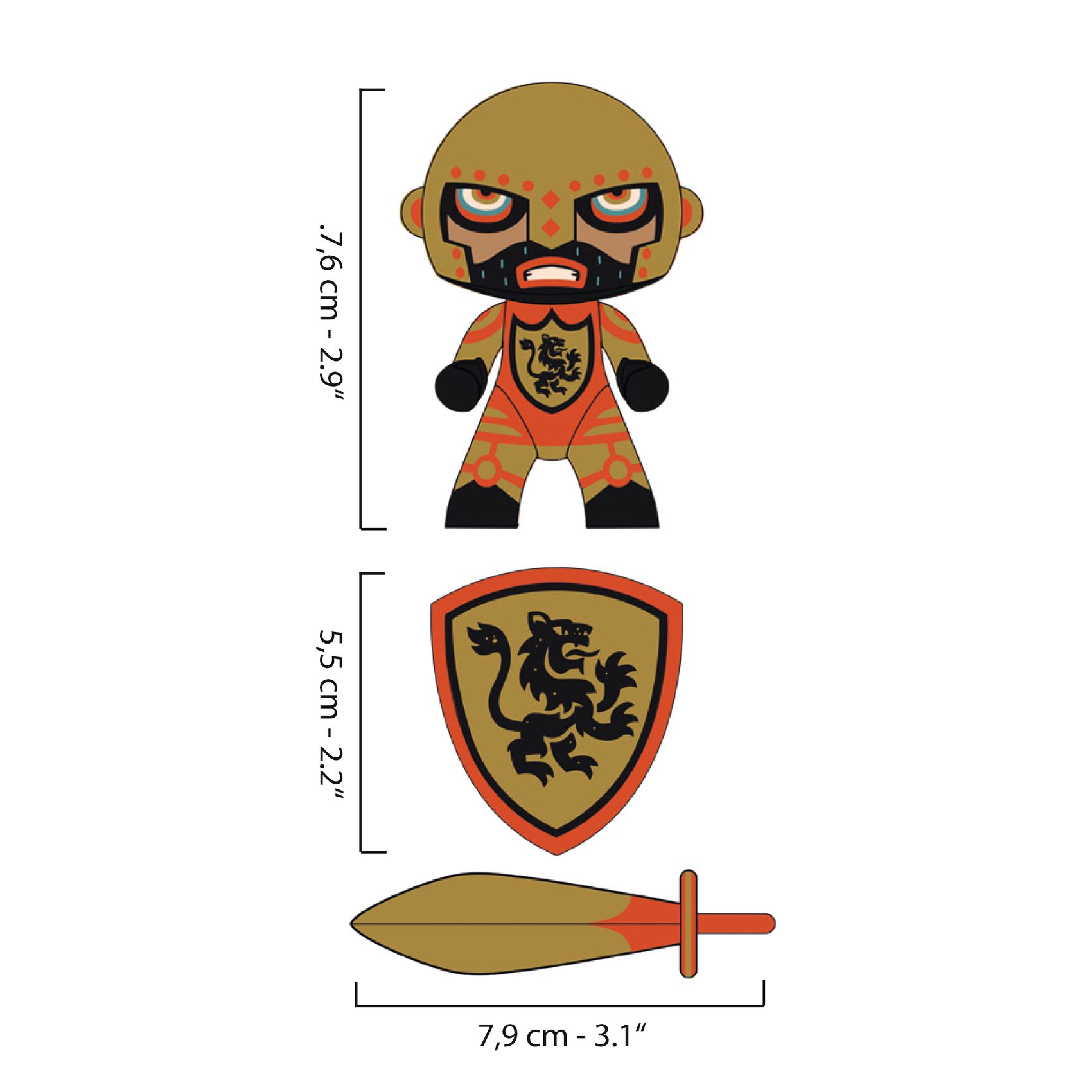 Djeco Arty Toys Bright Knight figura cavaliere vinile