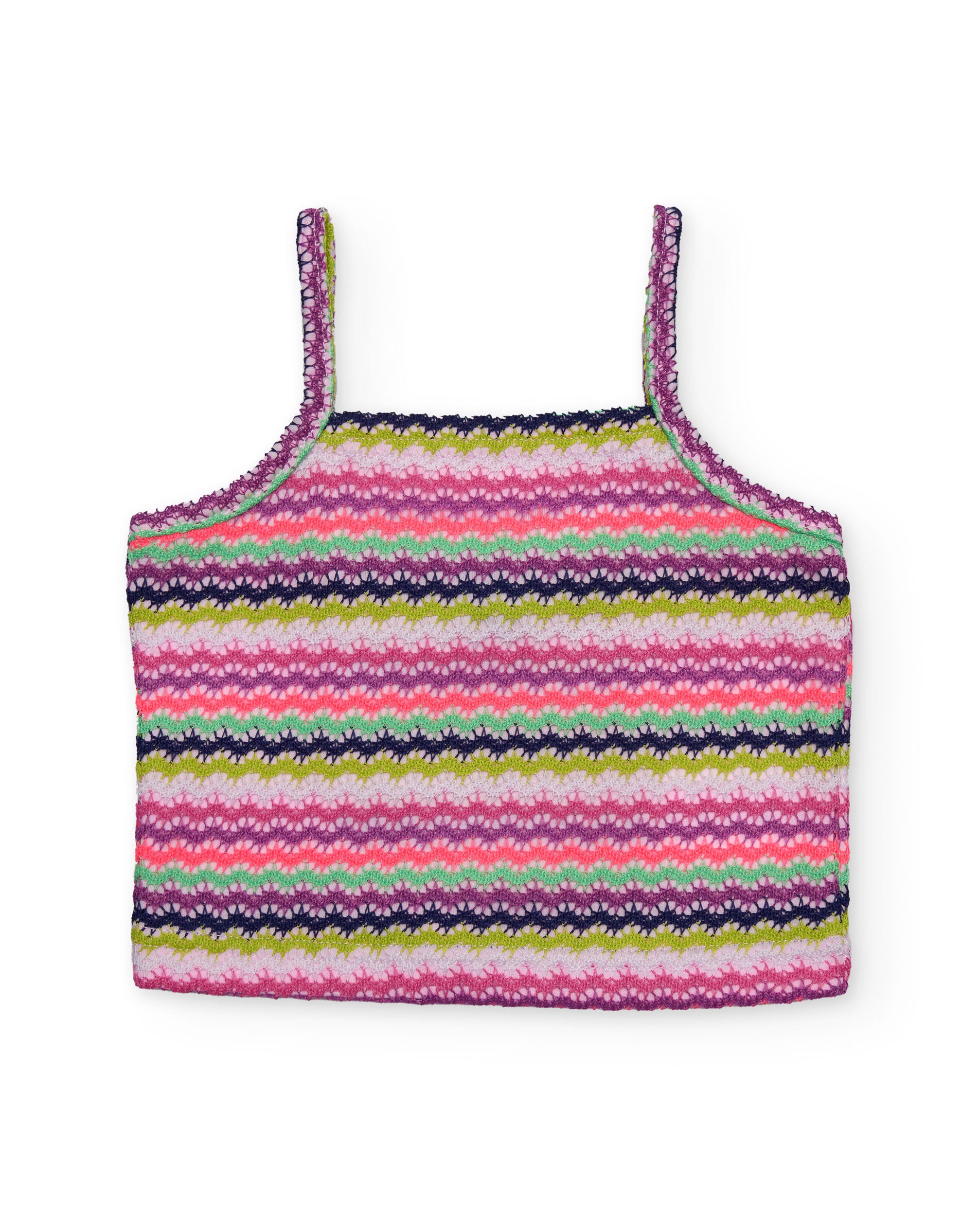 Tuc Tuc top bambina rosa zigzag multicolore