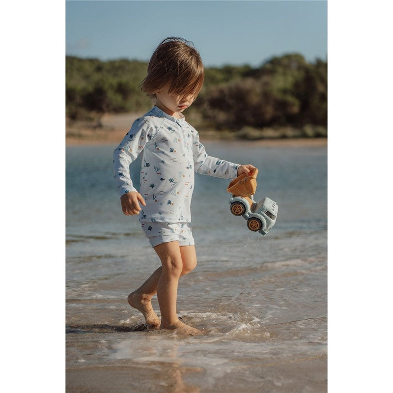 Little Dutch dumper camion blu spiaggia 17cm bimbi