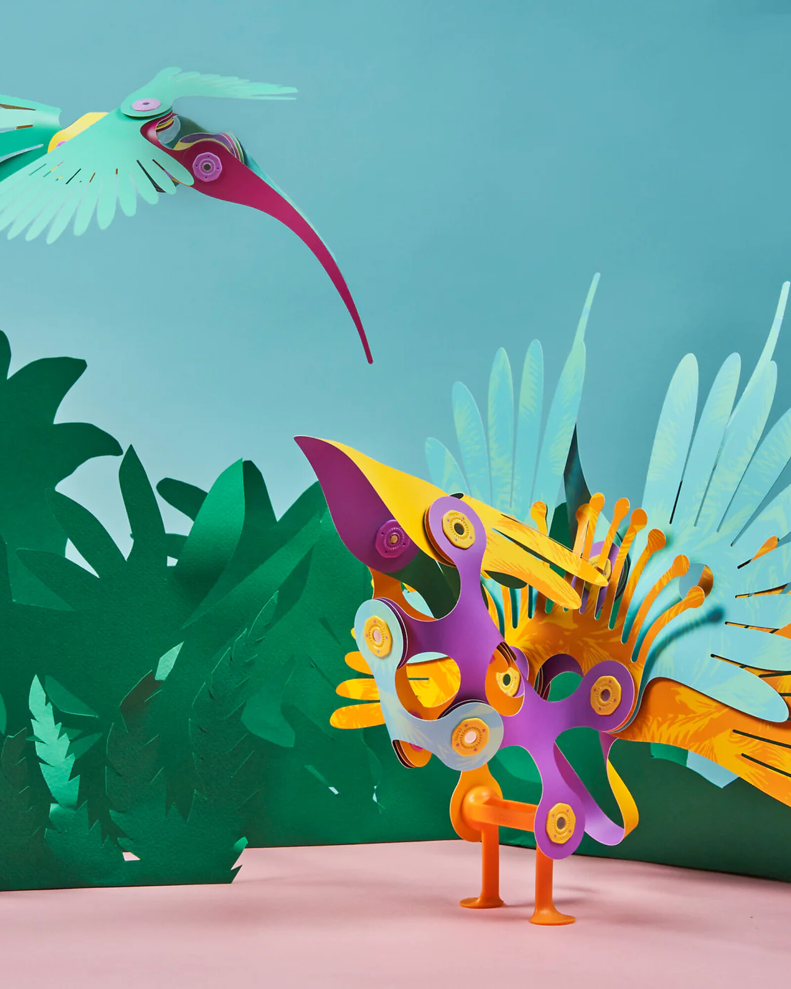 Clixo Tropical Birds 22 pezzi gioco magnetico