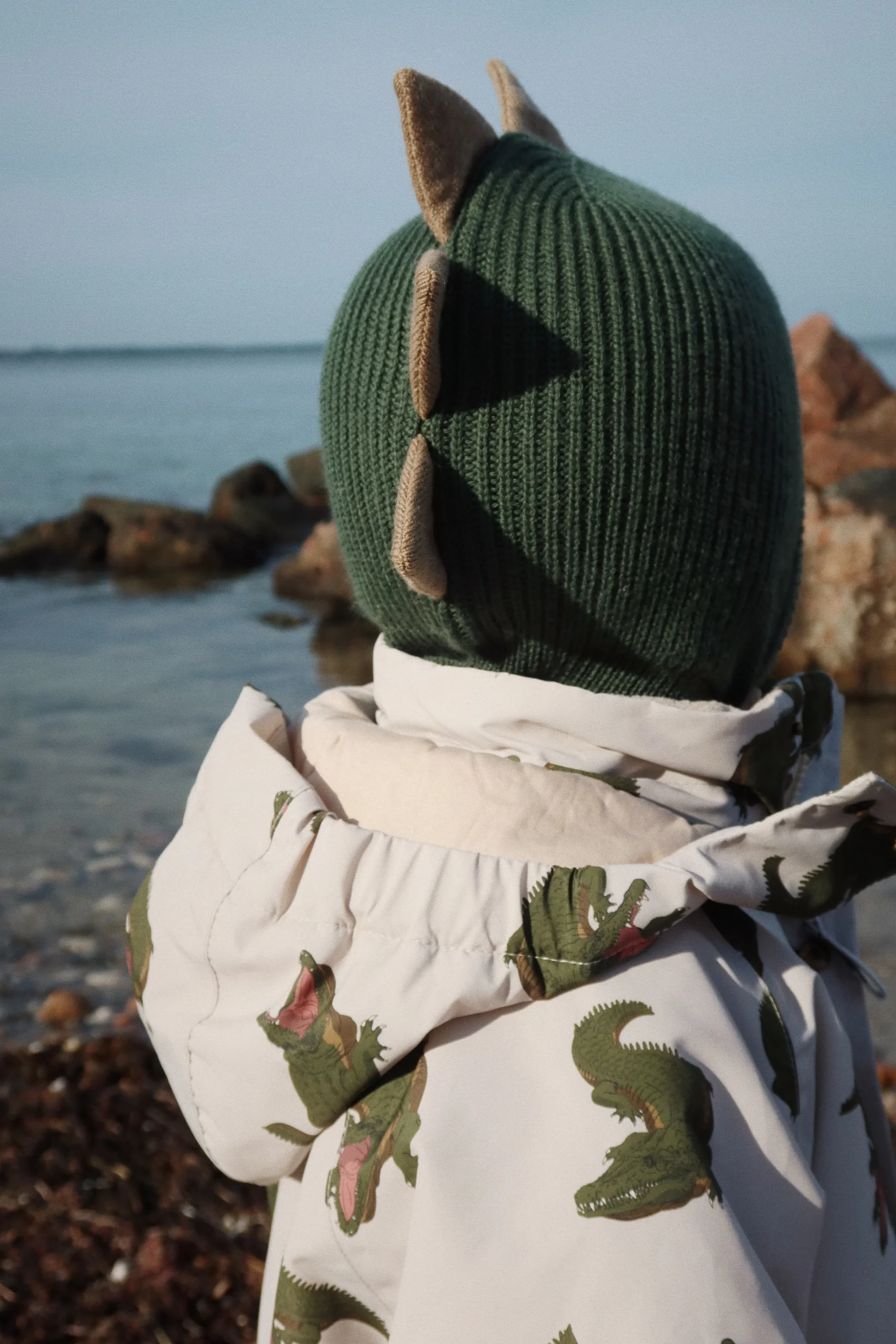 Konges Sløjd Dino Balaclava cappello lana e cotone