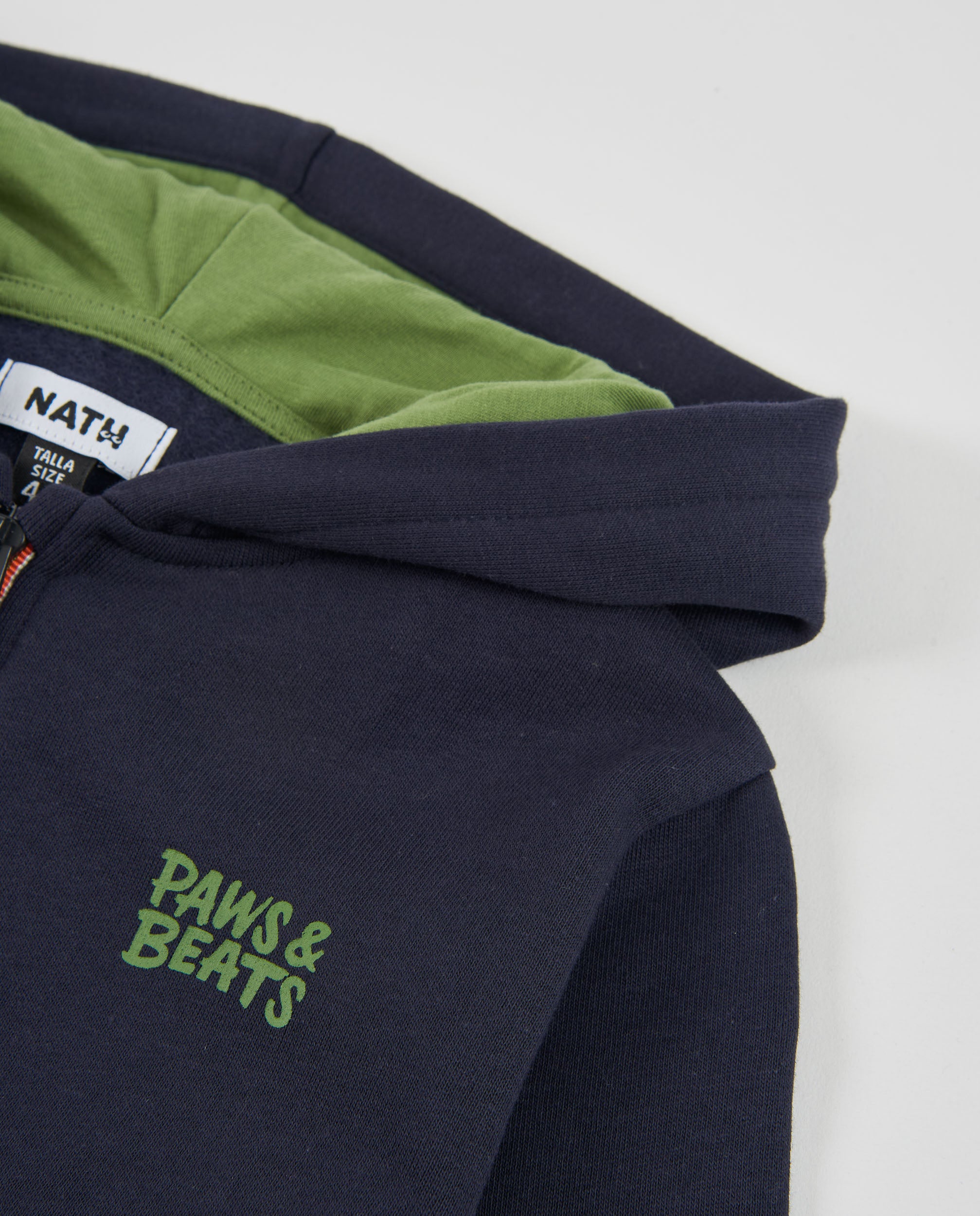 Tuc Tuc Sound felpa bambino blu navy rock zip