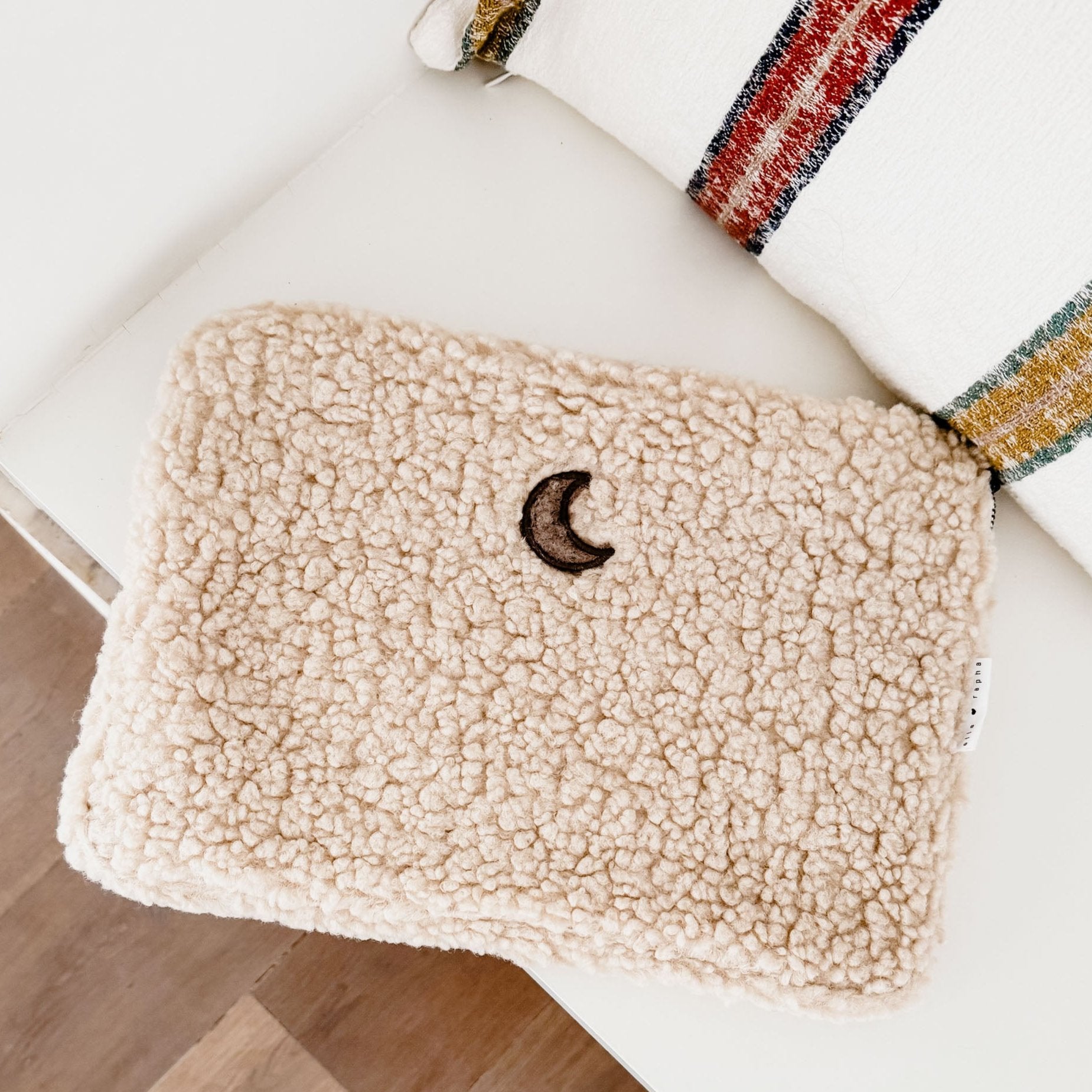 Ella and Rapha Moon custodia laptop 14 pollici beige teddy