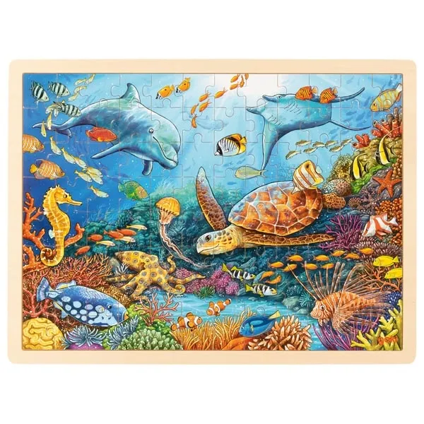 Goki Barriera Corallina puzzle legno 96 pezzi 30x40