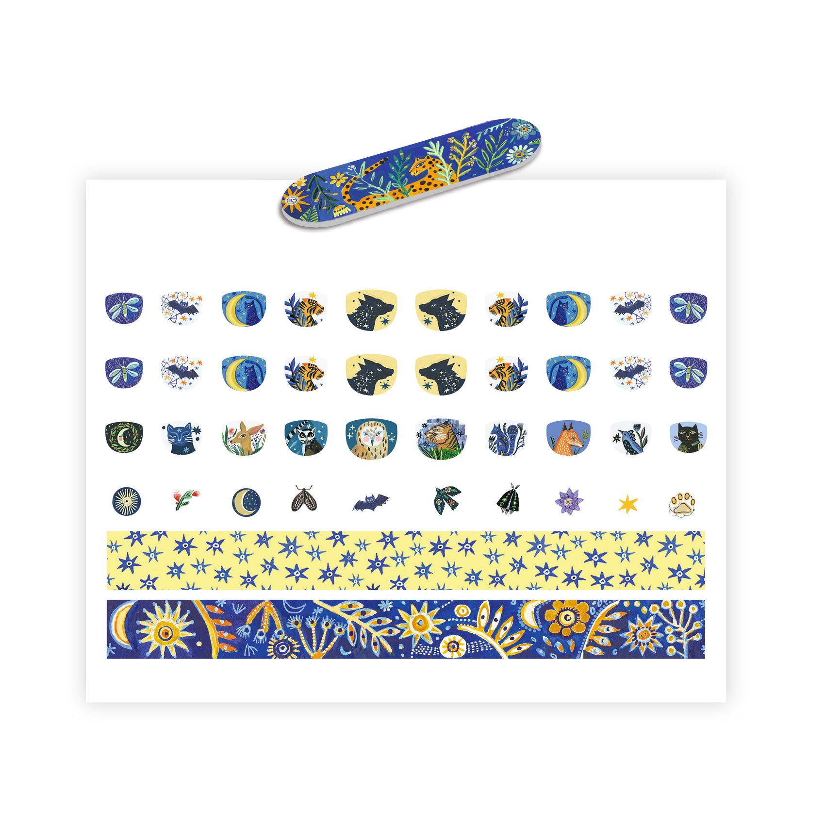 Djeco Moonlight adesivi unghie 120 mini stickers