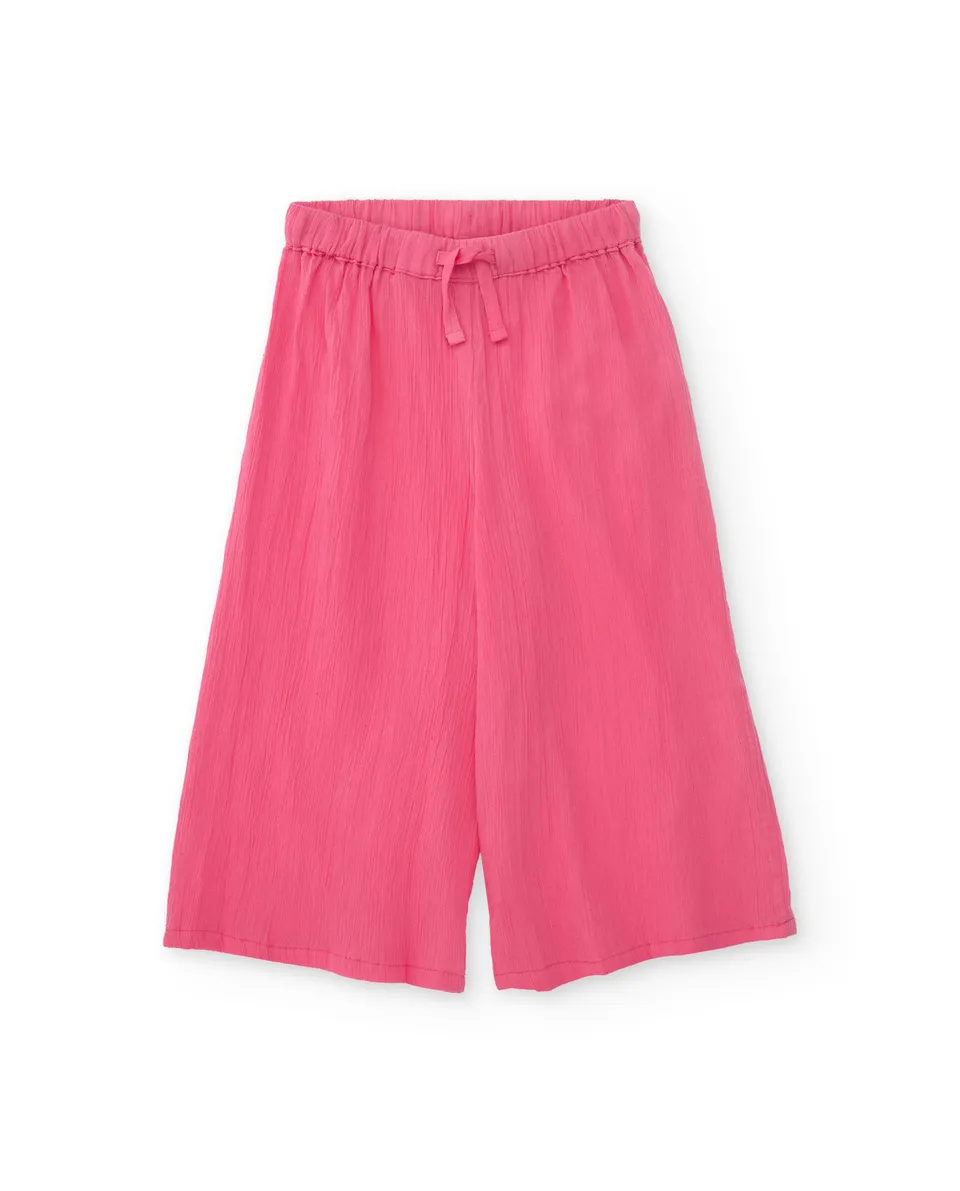 Tuc Tuc pantaloni bambina rosa vita elasticizzata leggeri