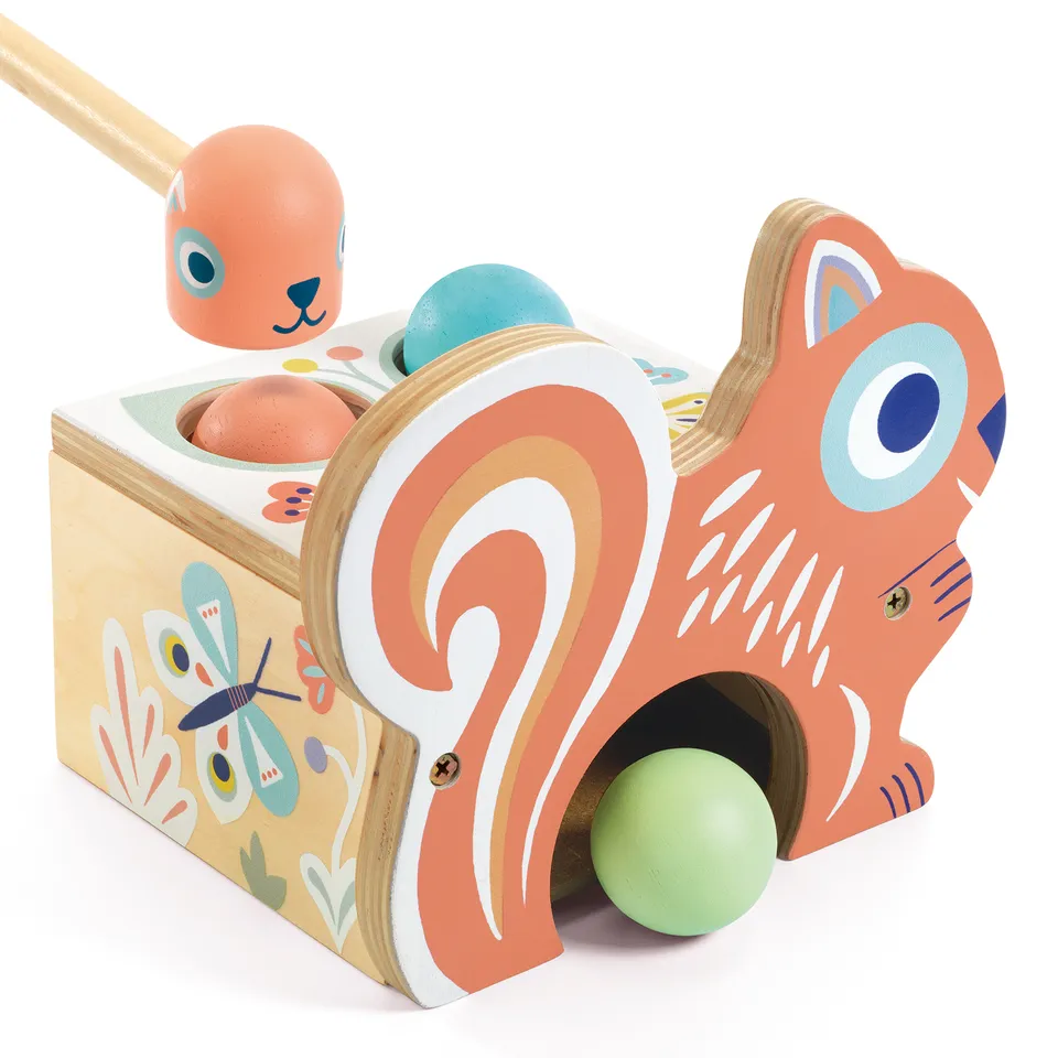 Djeco BabyNut scatola battipalla legno 21 cm