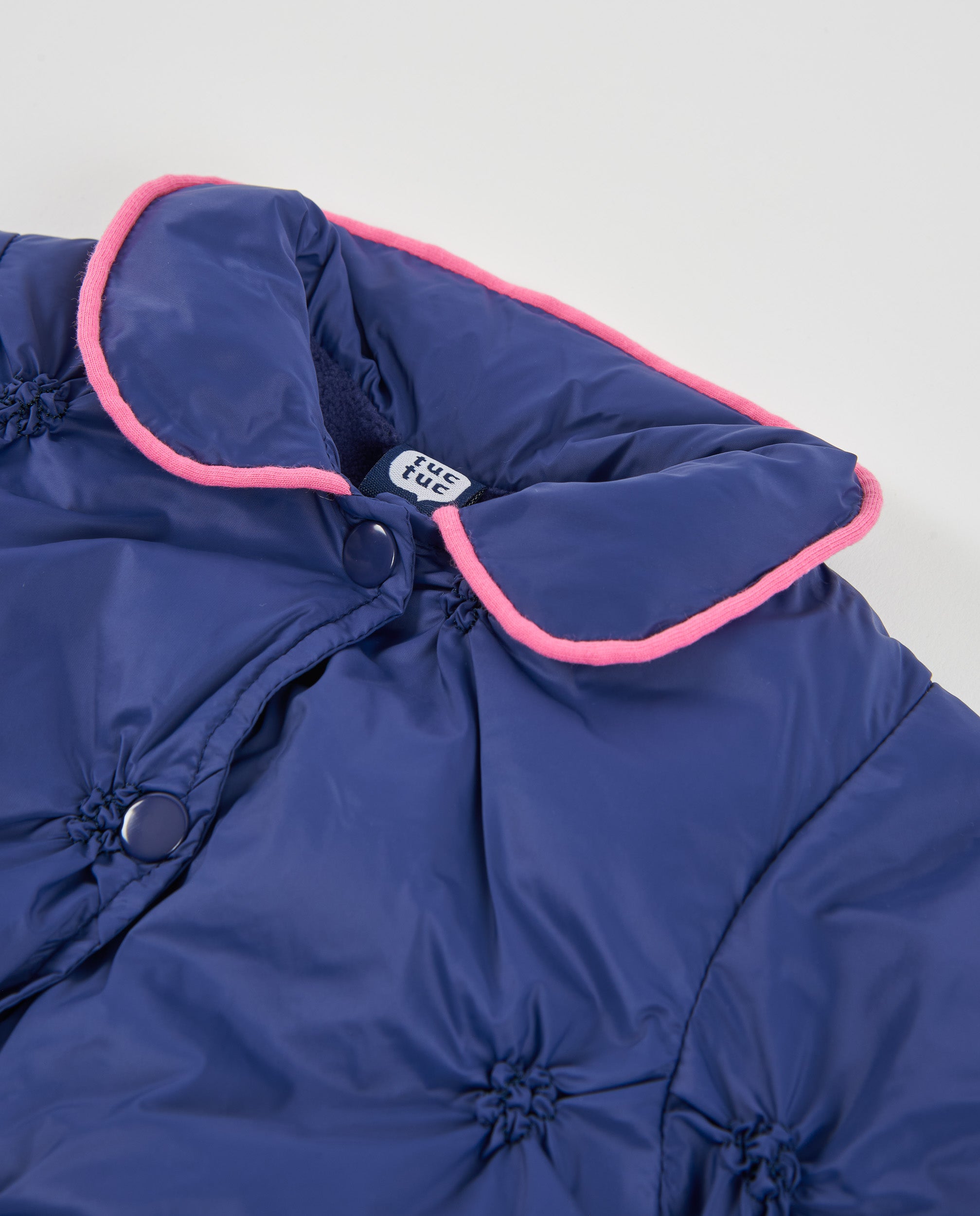 Tuc Tuc Cappotto Neonata Trapuntato Blu Marino