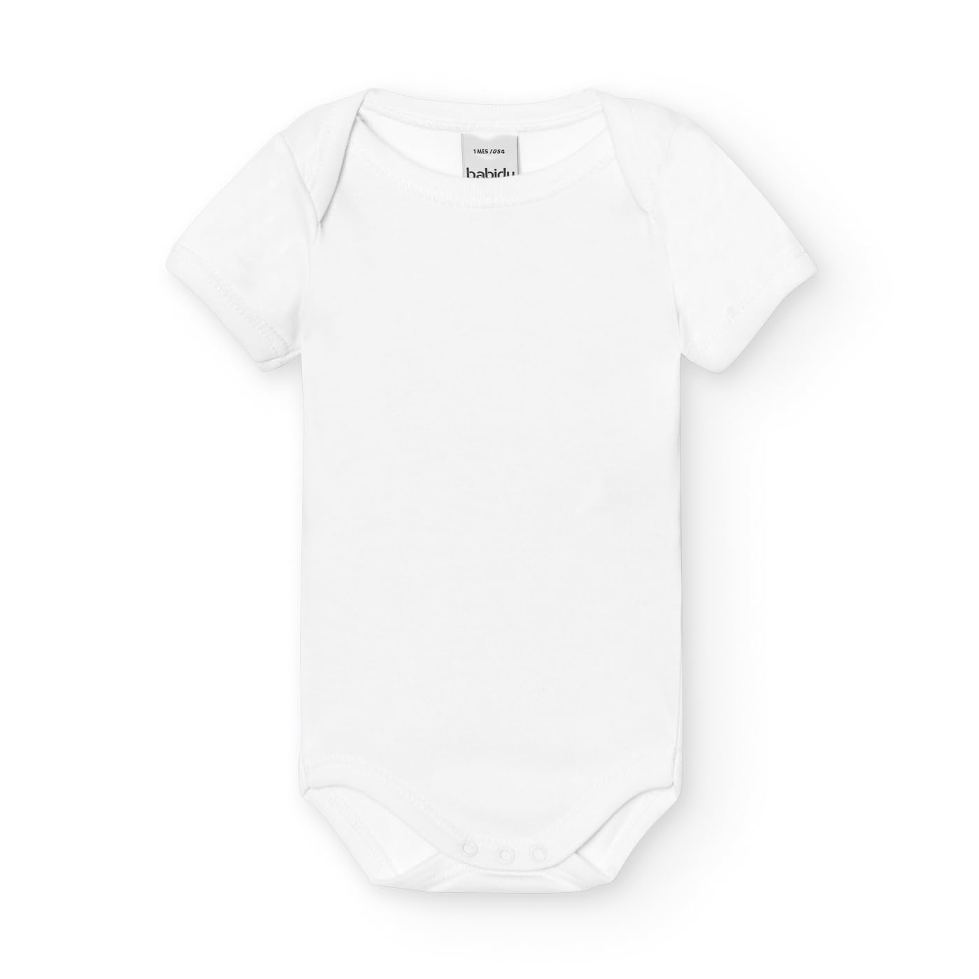 Babidu Bambù body neonato bianco 9 mesi maniche corte