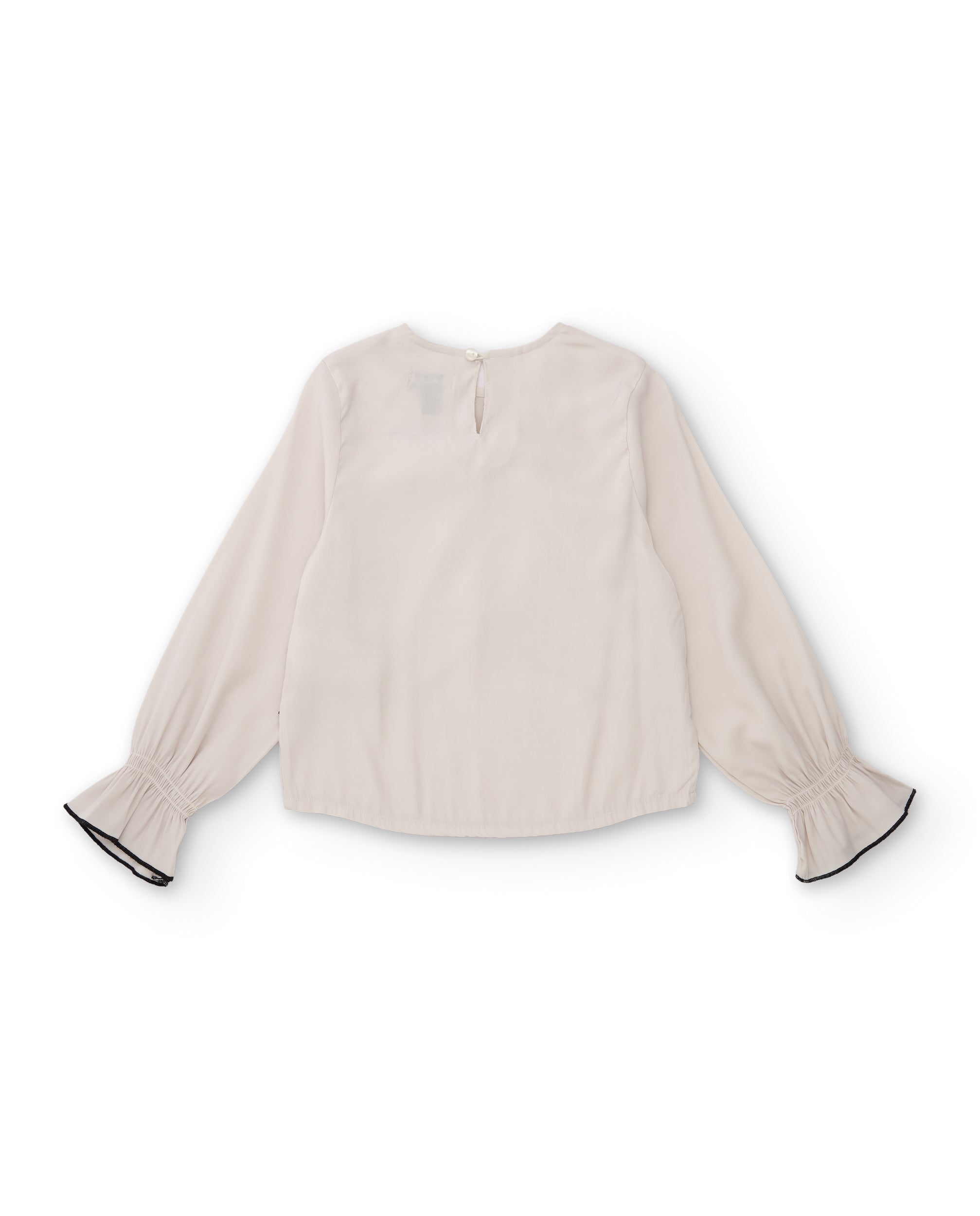 Tuc Tuc Floral Symphony camicia bimba ecrù con fiocco