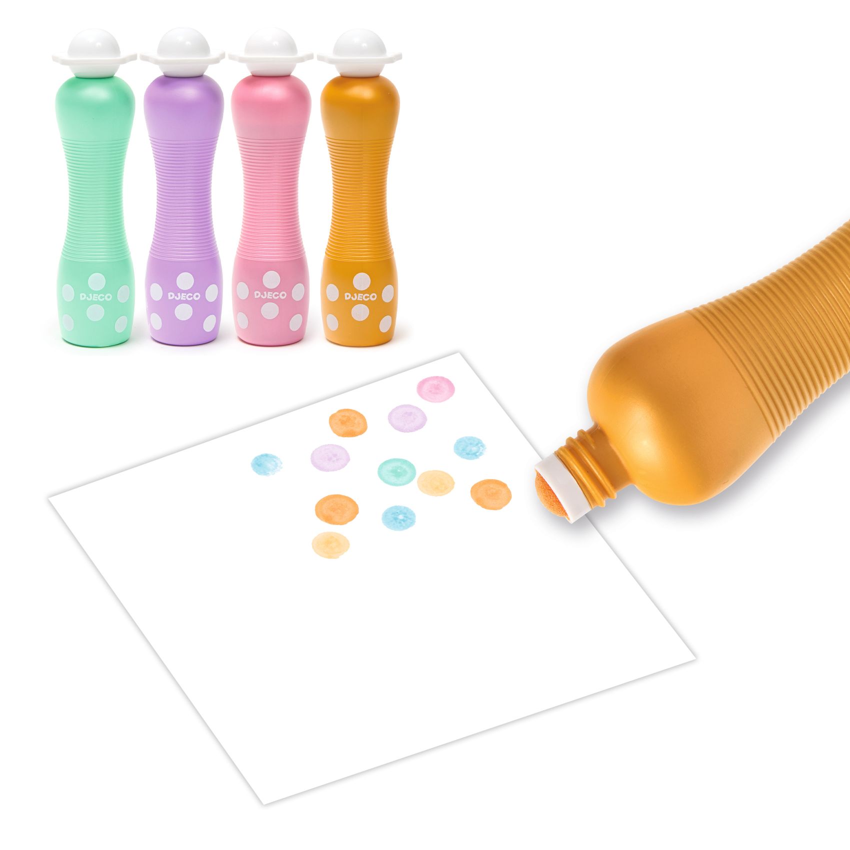 Djeco Foam Markers pennarelli perlati set 4 pezzi lavabili