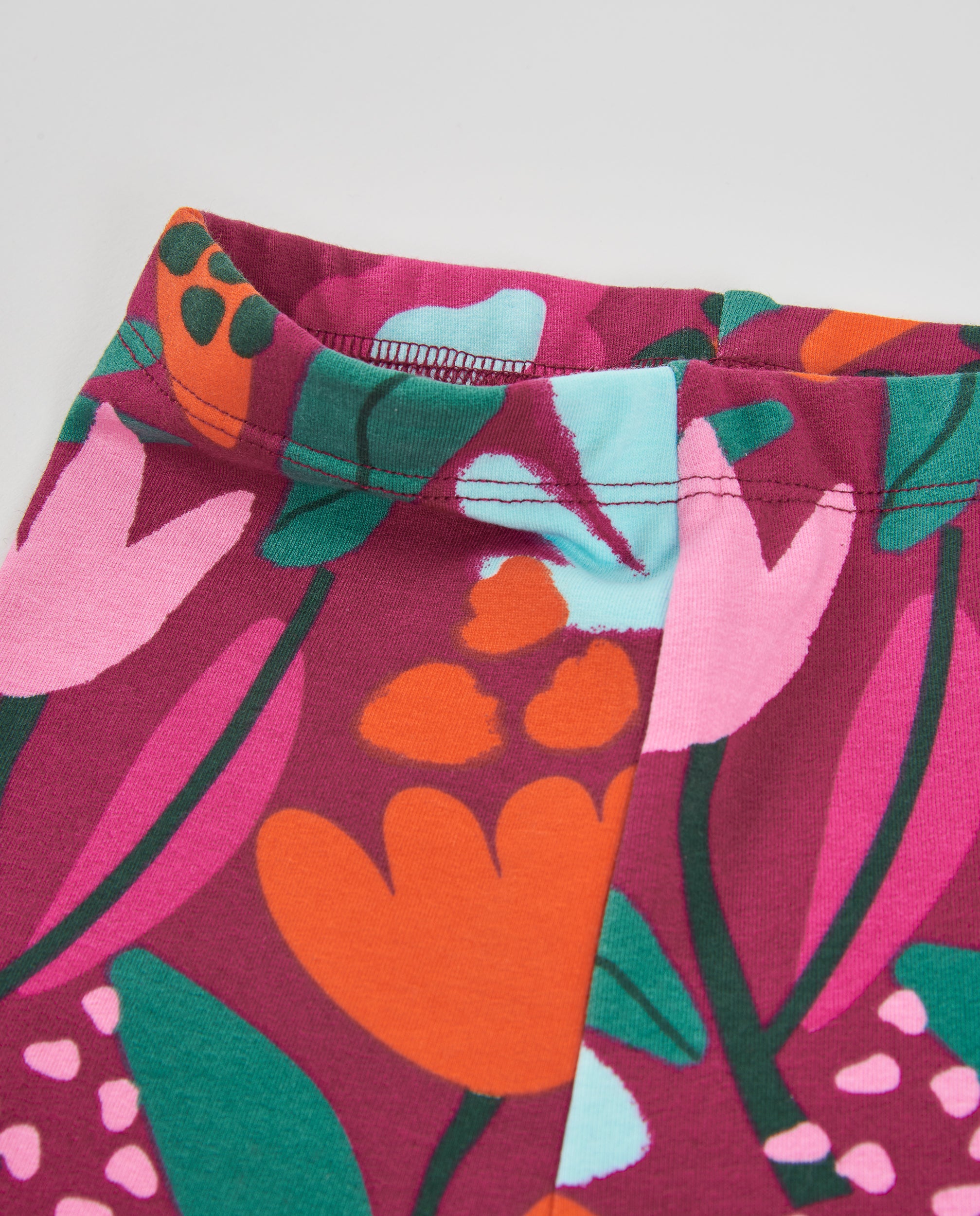 Tuc Tuc Leggings bambina bordeaux fiori pile