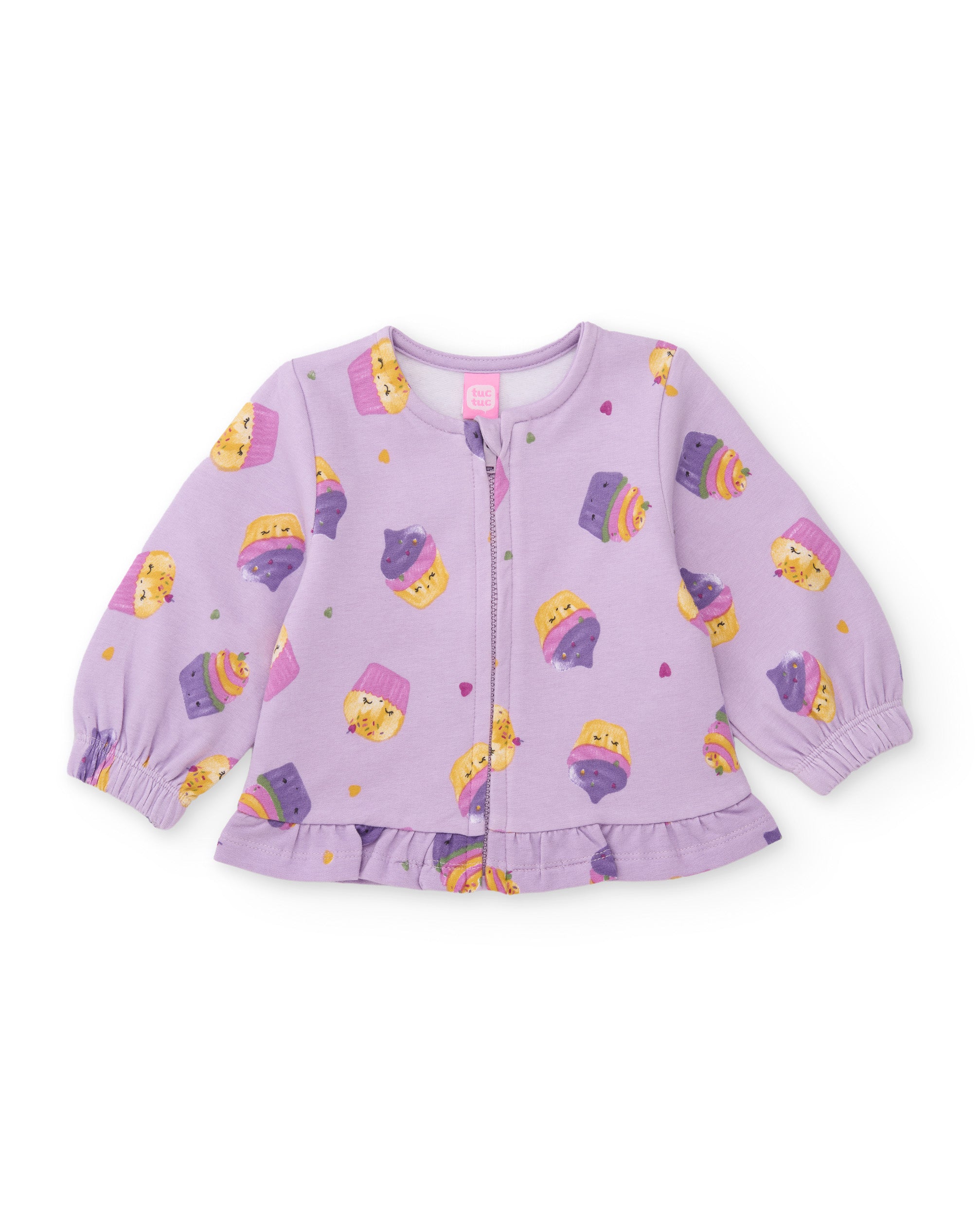 Tuc Tuc Completino Neonata 3 Pezzi Lilla Cupcake