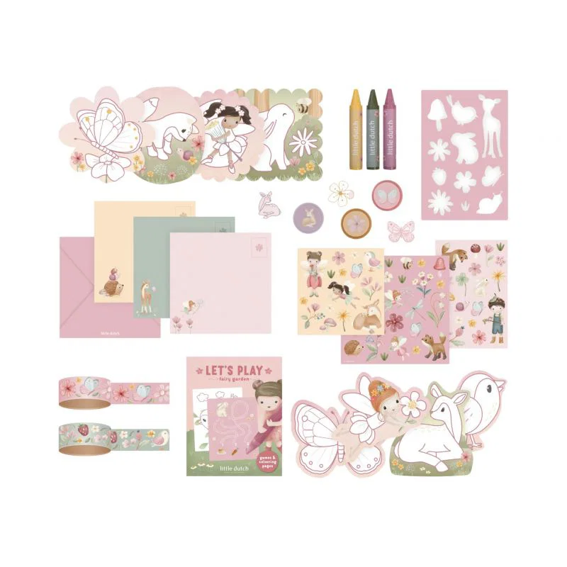 Little Dutch Valigetta Creativa Rosa Set Disegno