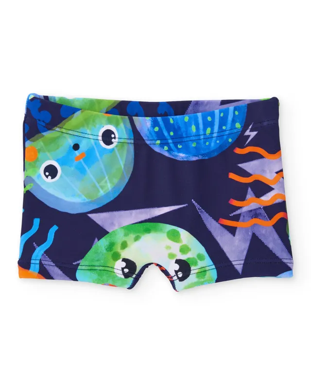 Tuc Tuc costume boxer bimbo blu stampa meduse