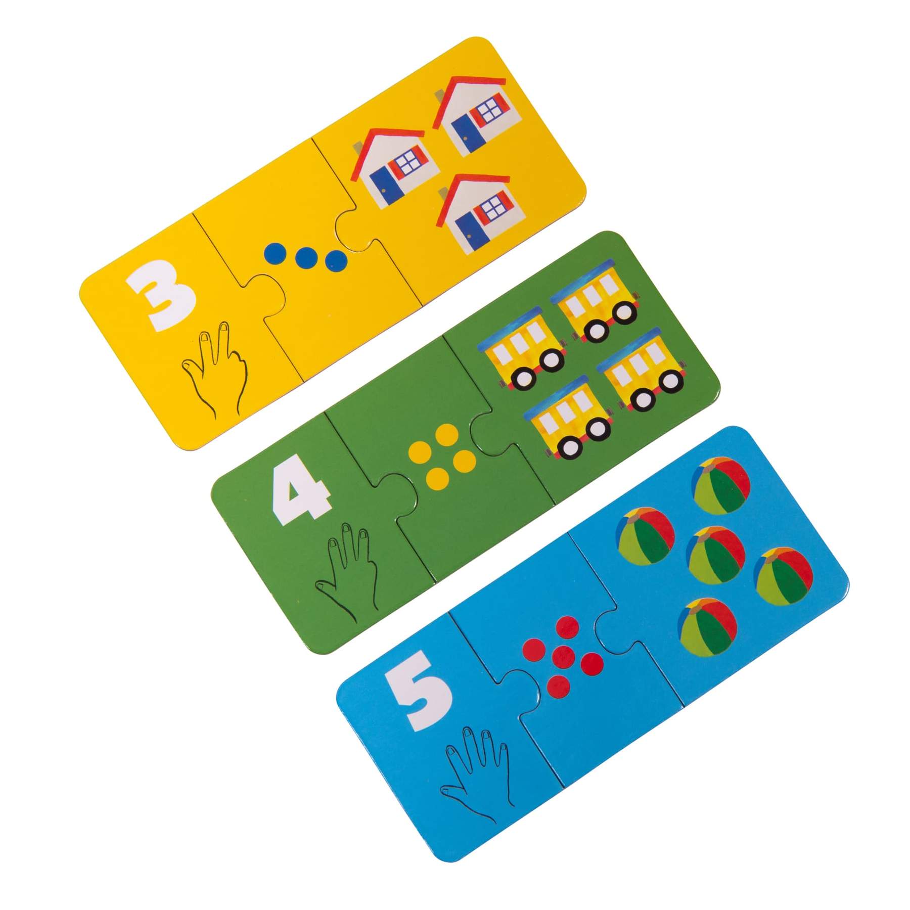 Moulin Roty Les Popipop Puzzle Numeri puzzle cartone 10 pz