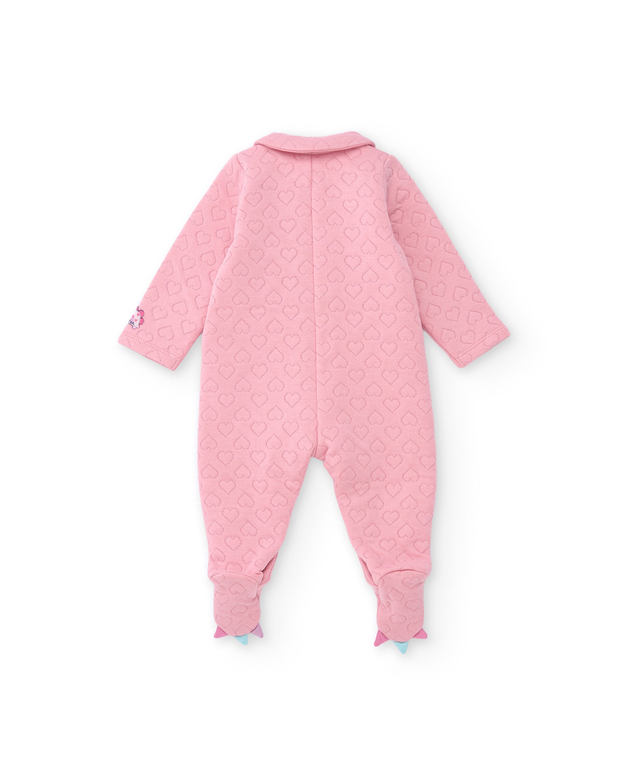 Tuc Tuc Pagliaccetto Neonata Rosa Cuori Rilievo Cotone