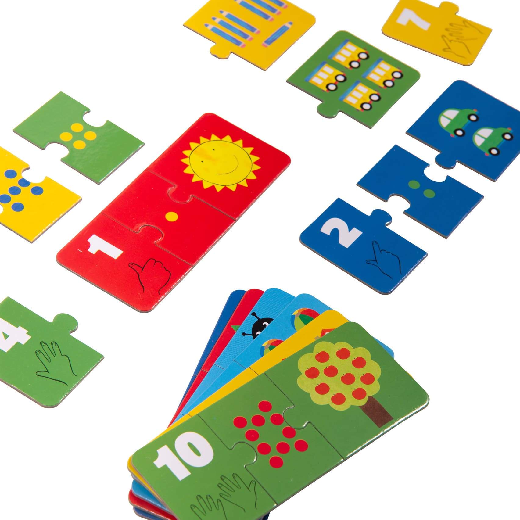 Moulin Roty Les Popipop Puzzle Numeri puzzle cartone 10 pz