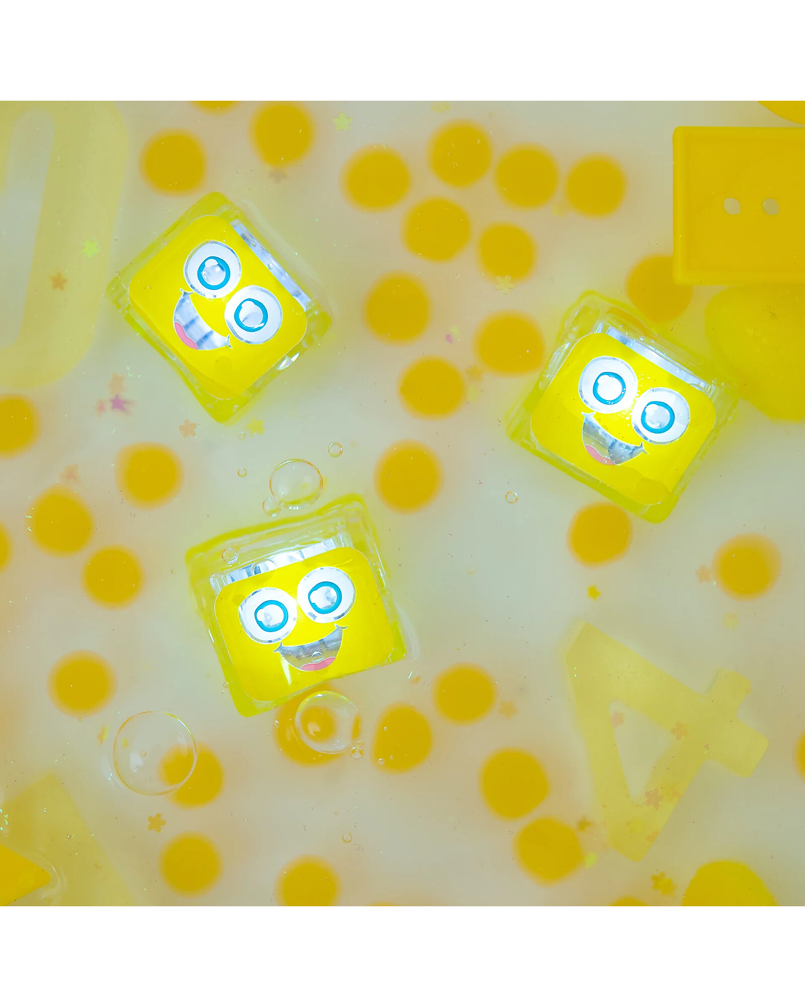 Glo Pals Alex Yellow cubi luminosi bagnetto set 4 pezzi