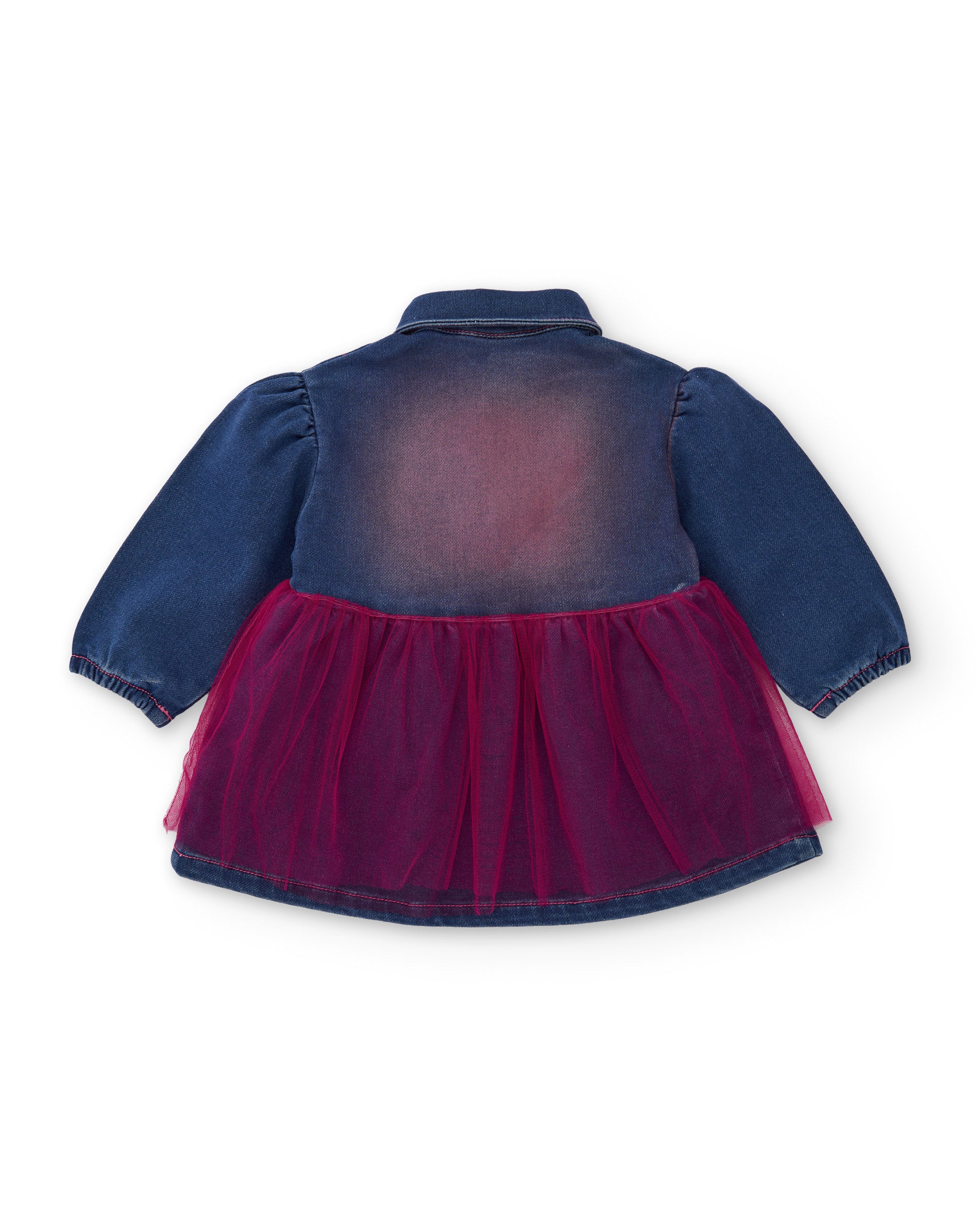 Tuc Tuc Meow Meow vestito bambina denim tulle blu