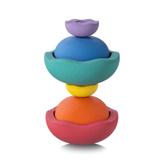 Stapelstein Inside Rainbow Classic set 6 ciotole