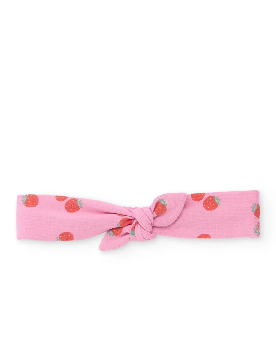 Tuc Tuc fascia neonata nodo rosa taglia unica