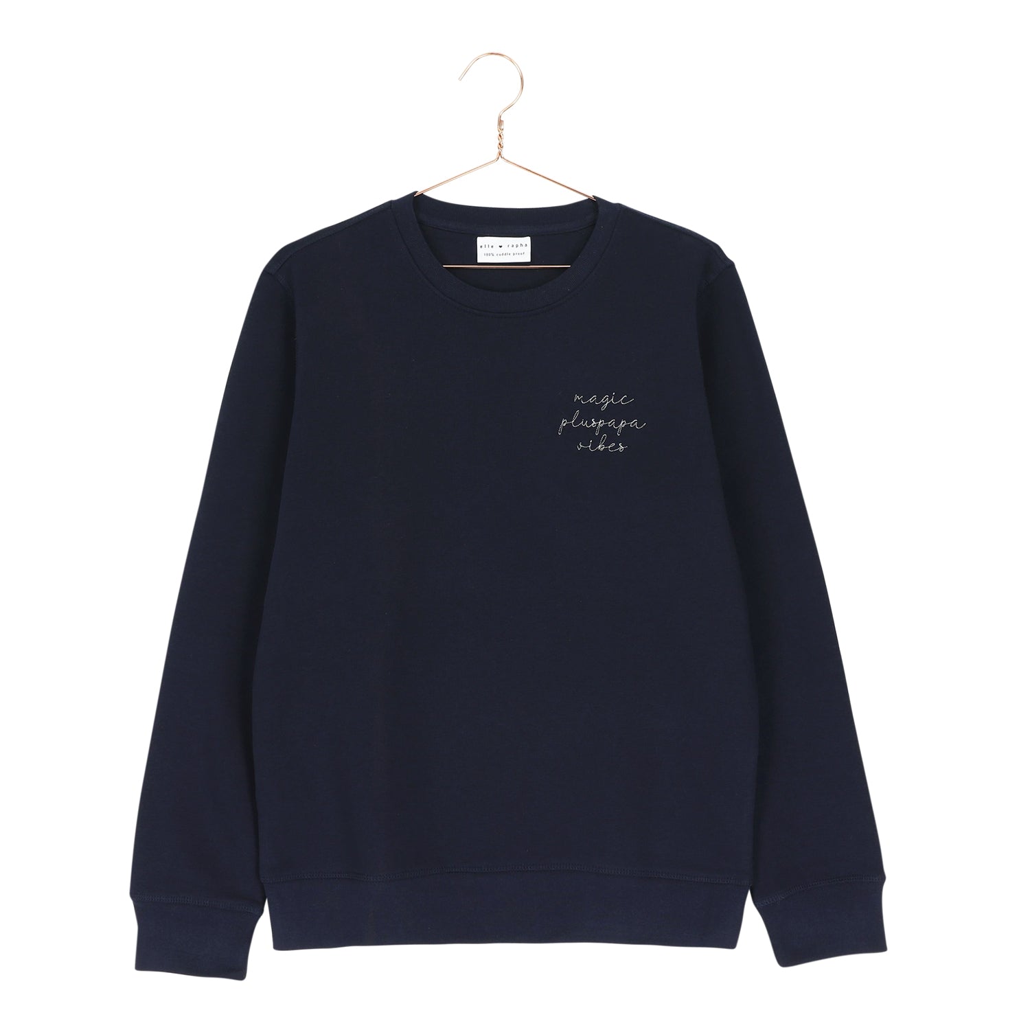 Ella and Rapha Pluspapa felpa blu midnight cotone
