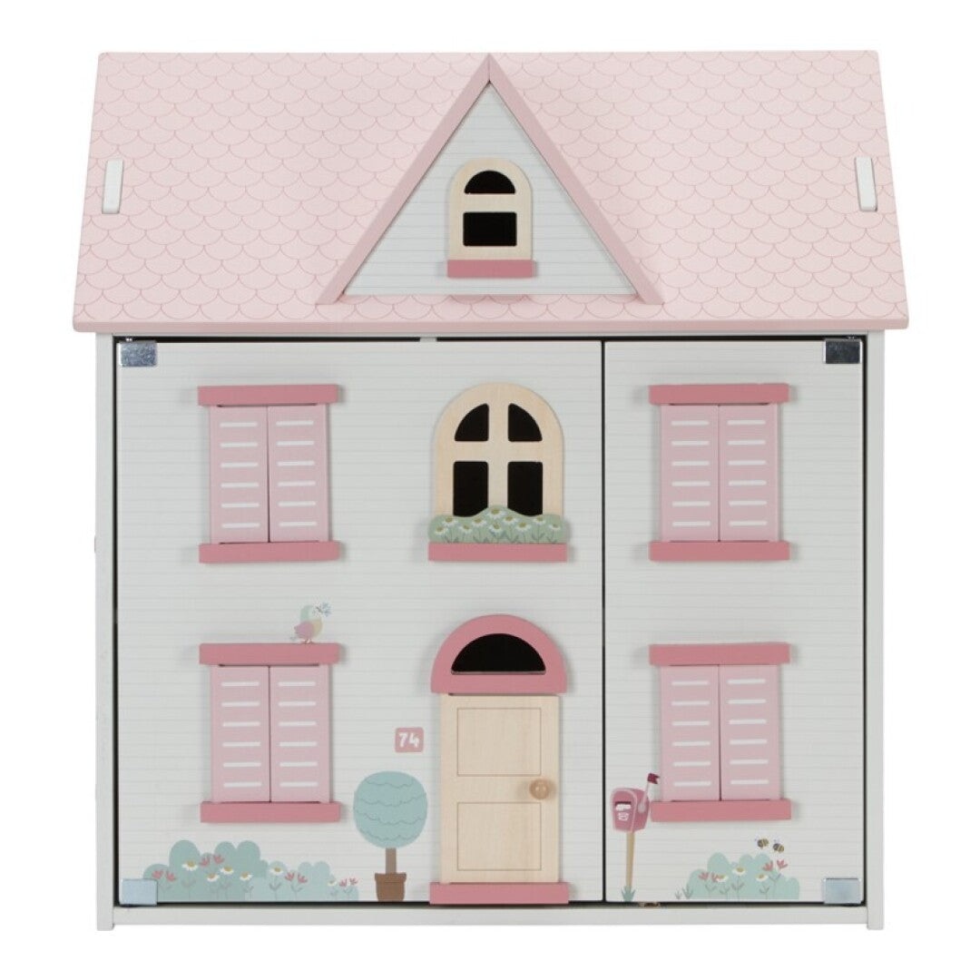 Little Dutch casa delle bambole legno rosa con mobili