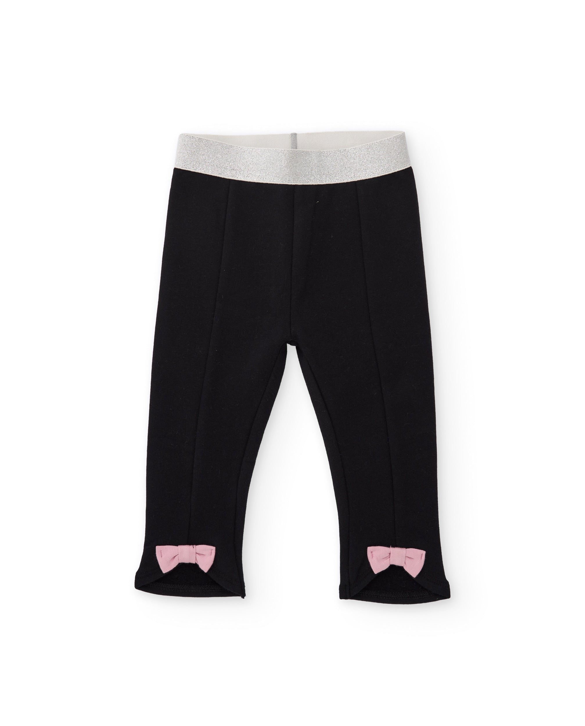 Tuc Tuc completo bambina felpa panda e leggings ecrù nero
