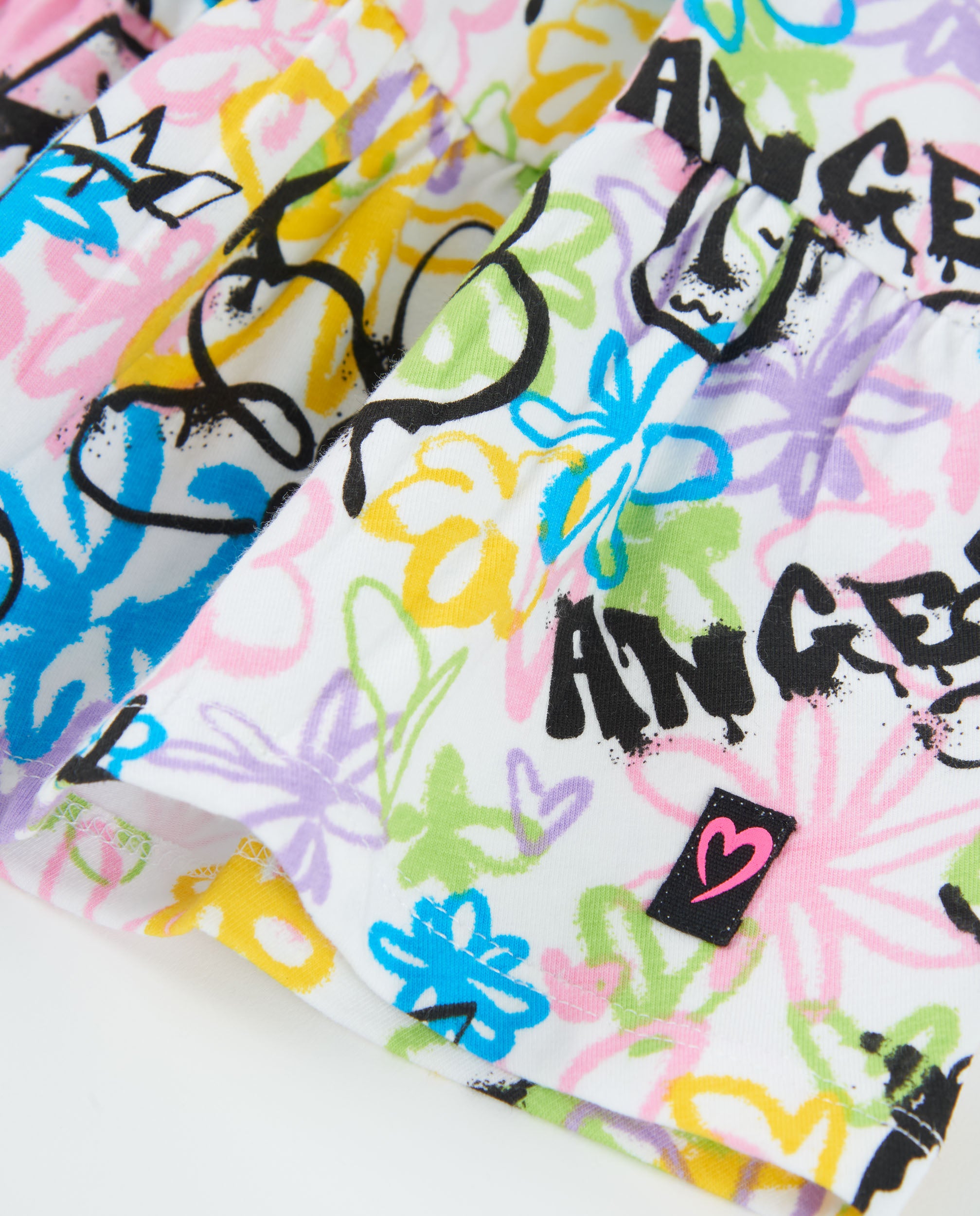 Tuc Tuc vestito bambina graffiti bianco fiori