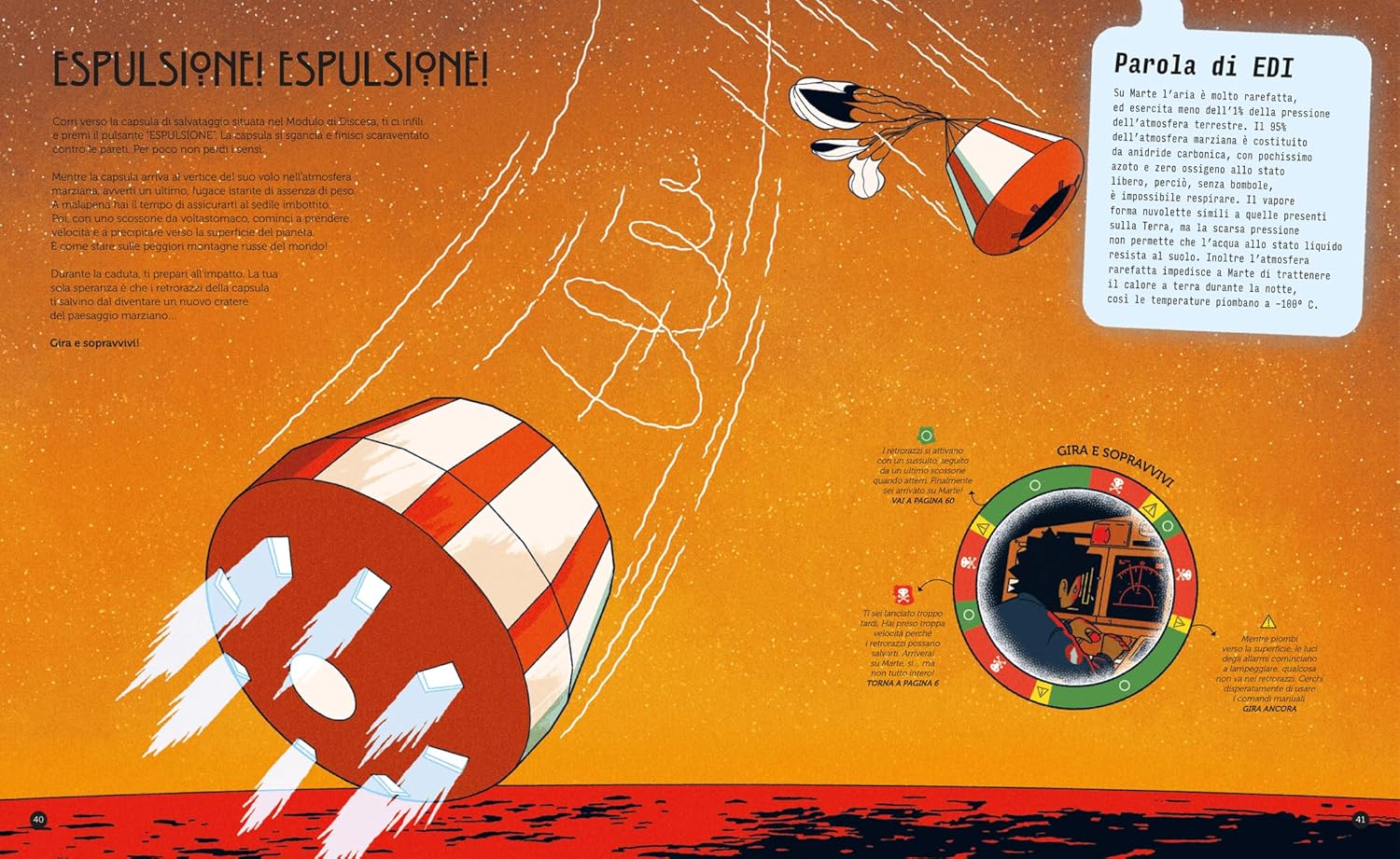 L'Ippocampo Gira e sopravvivi Sperduto spazio libro game