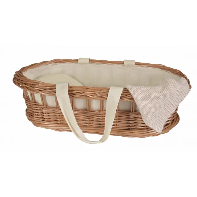 Egmont Toys cesta vimini porta bebé bambola 34 cm