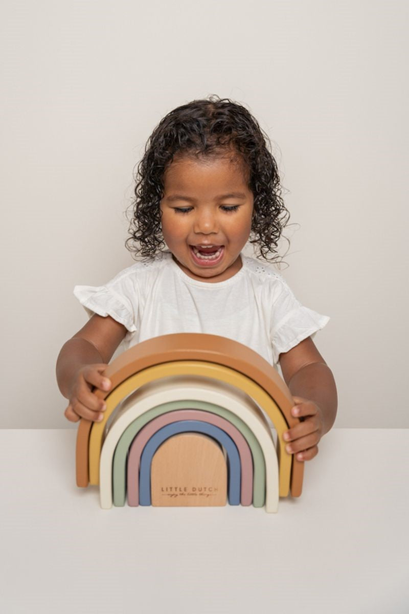Little Dutch Arcobaleno Impilabile Legno Vintage 7 Archi