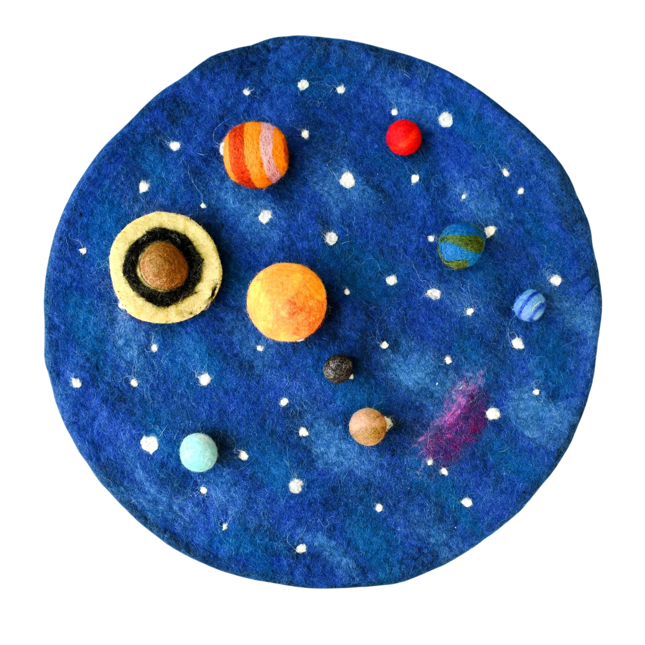 Tara Treasures Solar System tappeto gioco feltro 40 cm