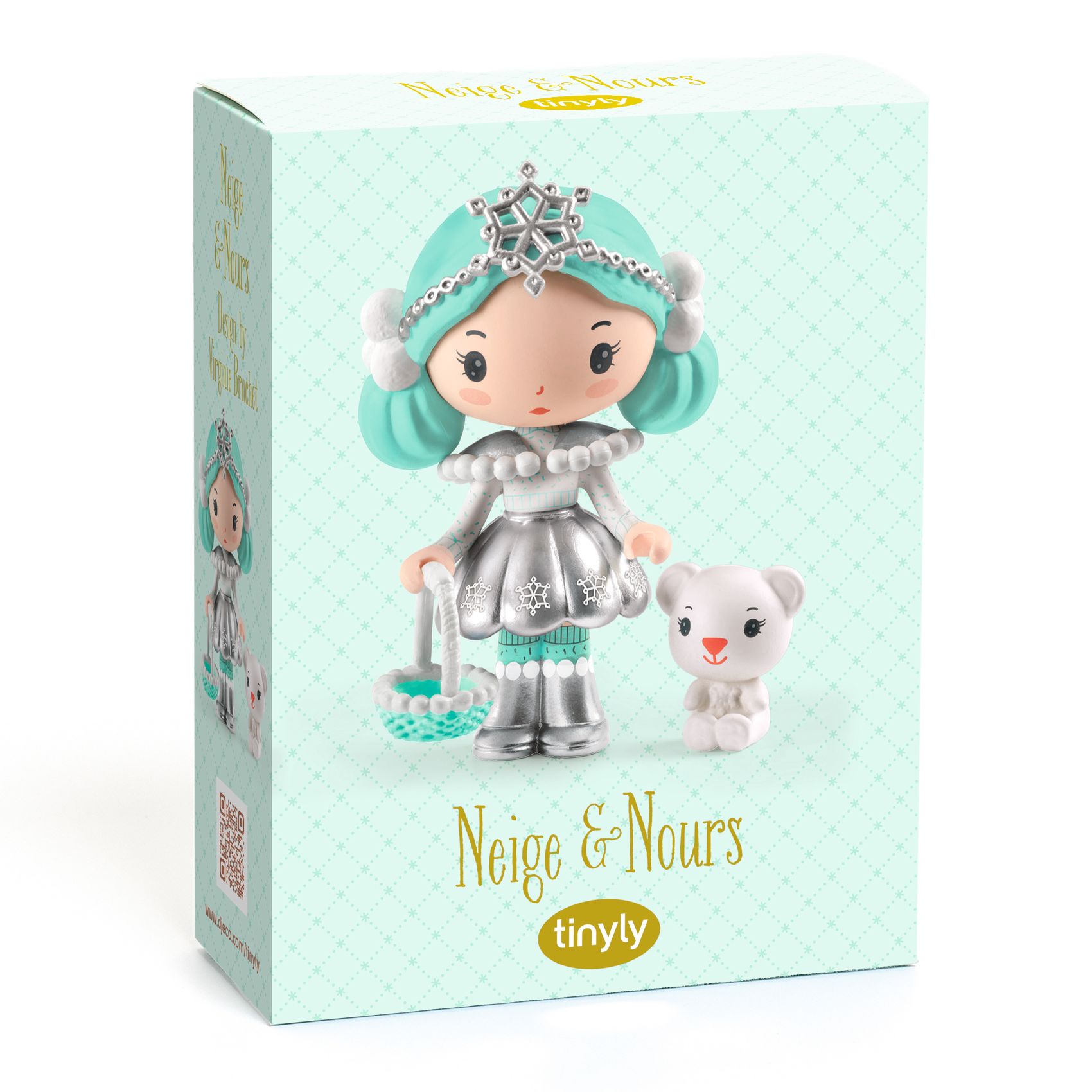 Djeco Tinyly Neige & Nours figura in vinile 7,5 cm