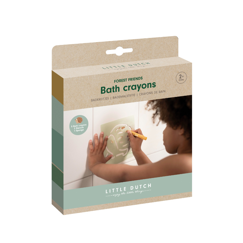 Little Dutch Forest Friends Pastelli Bagno Lavabili 6 Pezzi
