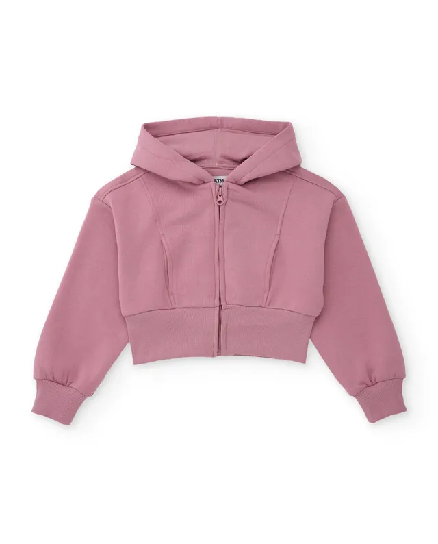 Tuc Tuc felpa bambina rosa pile cappuccio