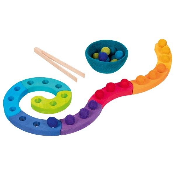 Goki Spirale Celebrazioni gioco legno colori pinza